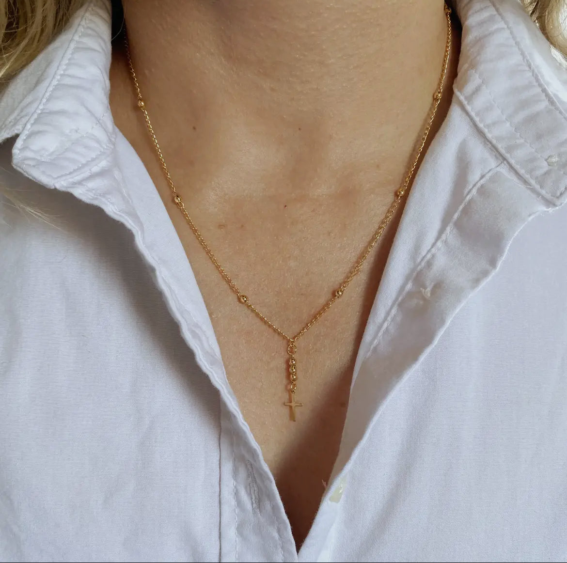 Simple Cross Necklace