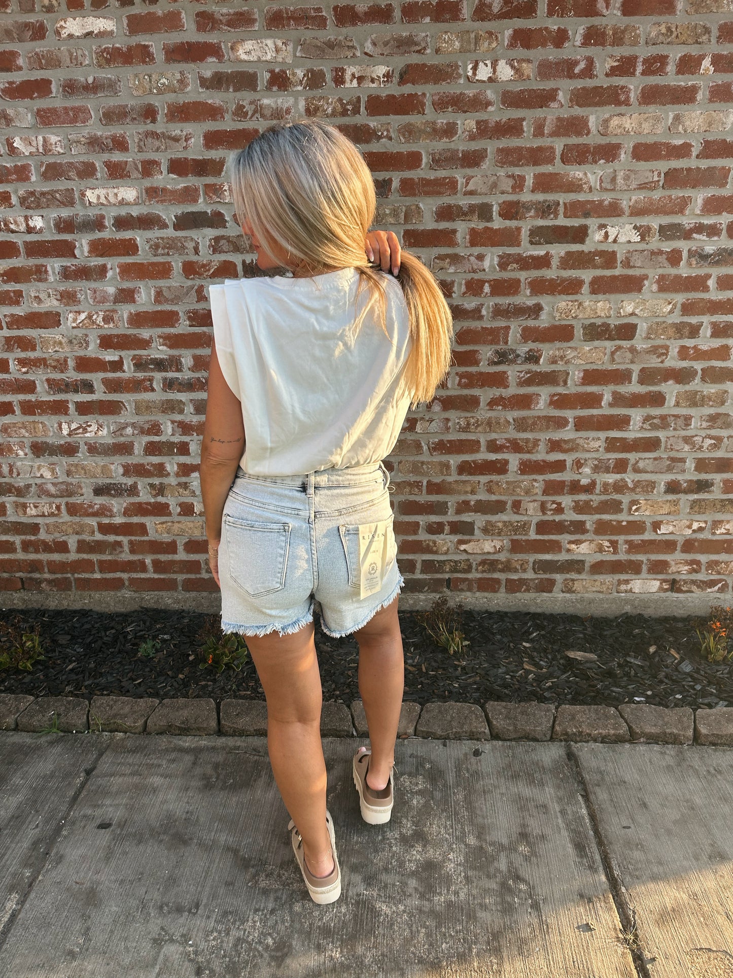 Maddie Pleat Bubble Hem Top