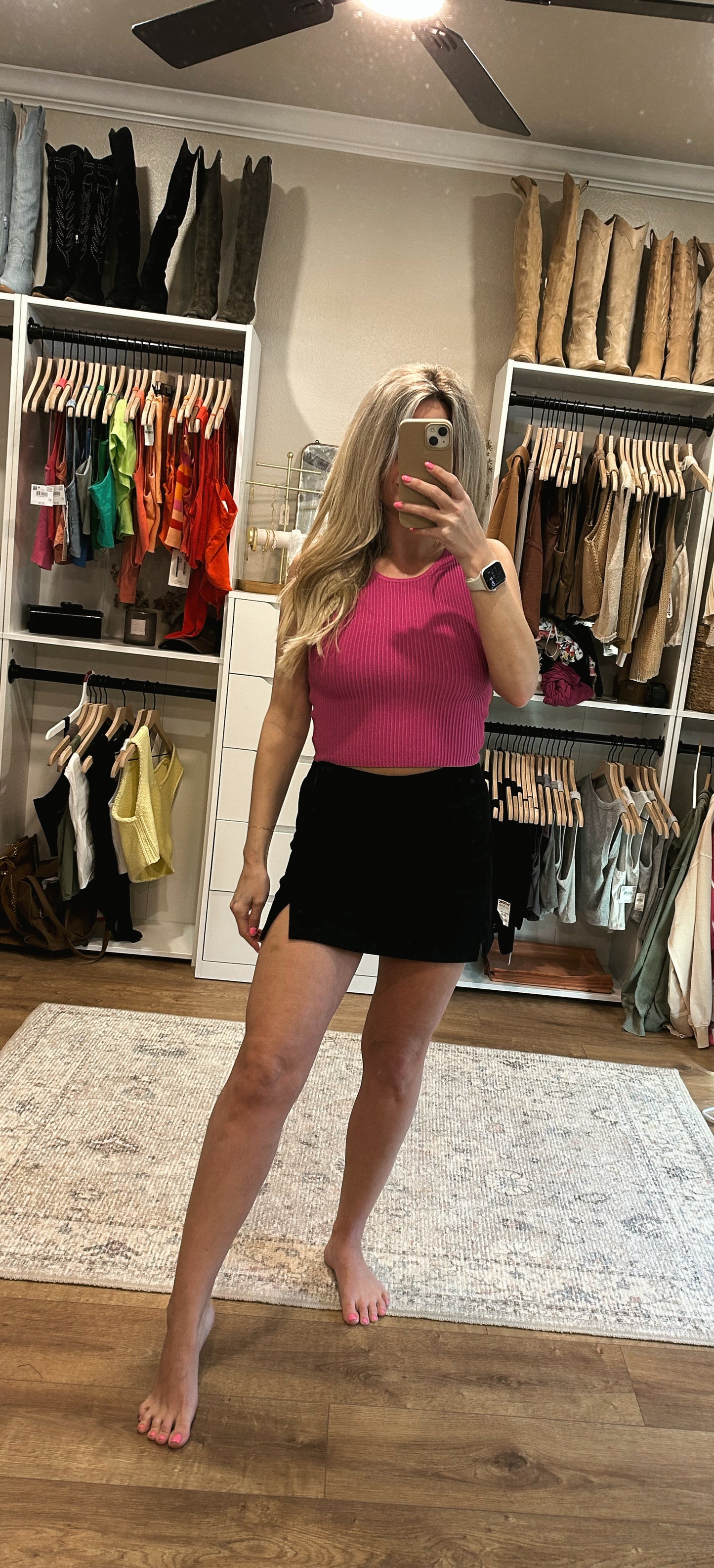 Essential Active Tennis Skort- Black