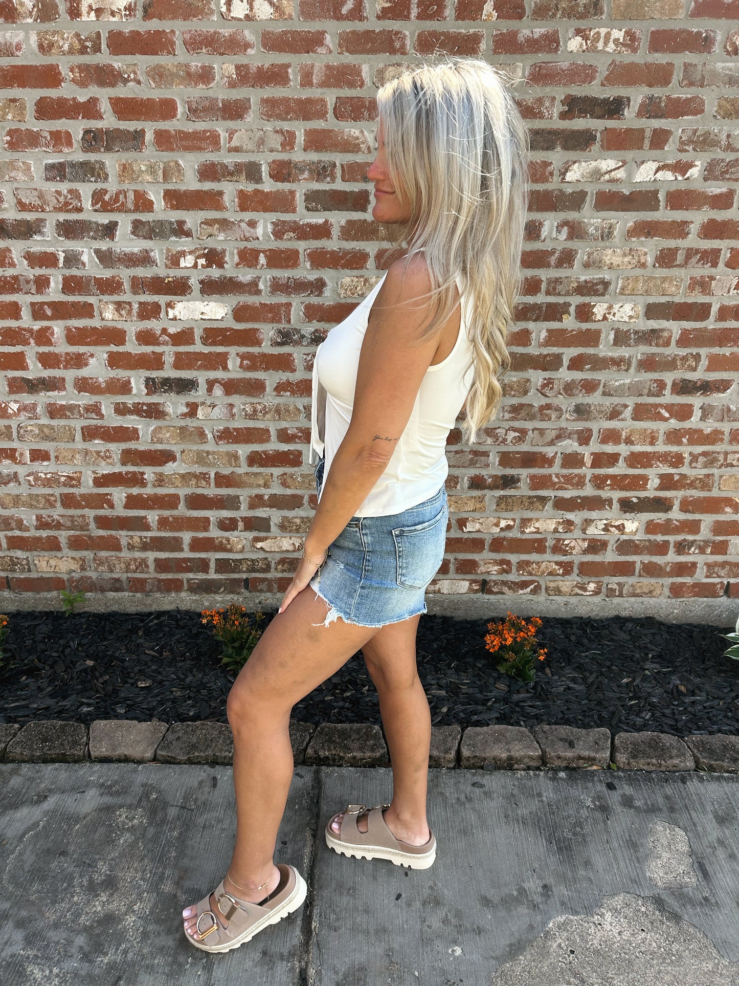 Babydoll Tank- White