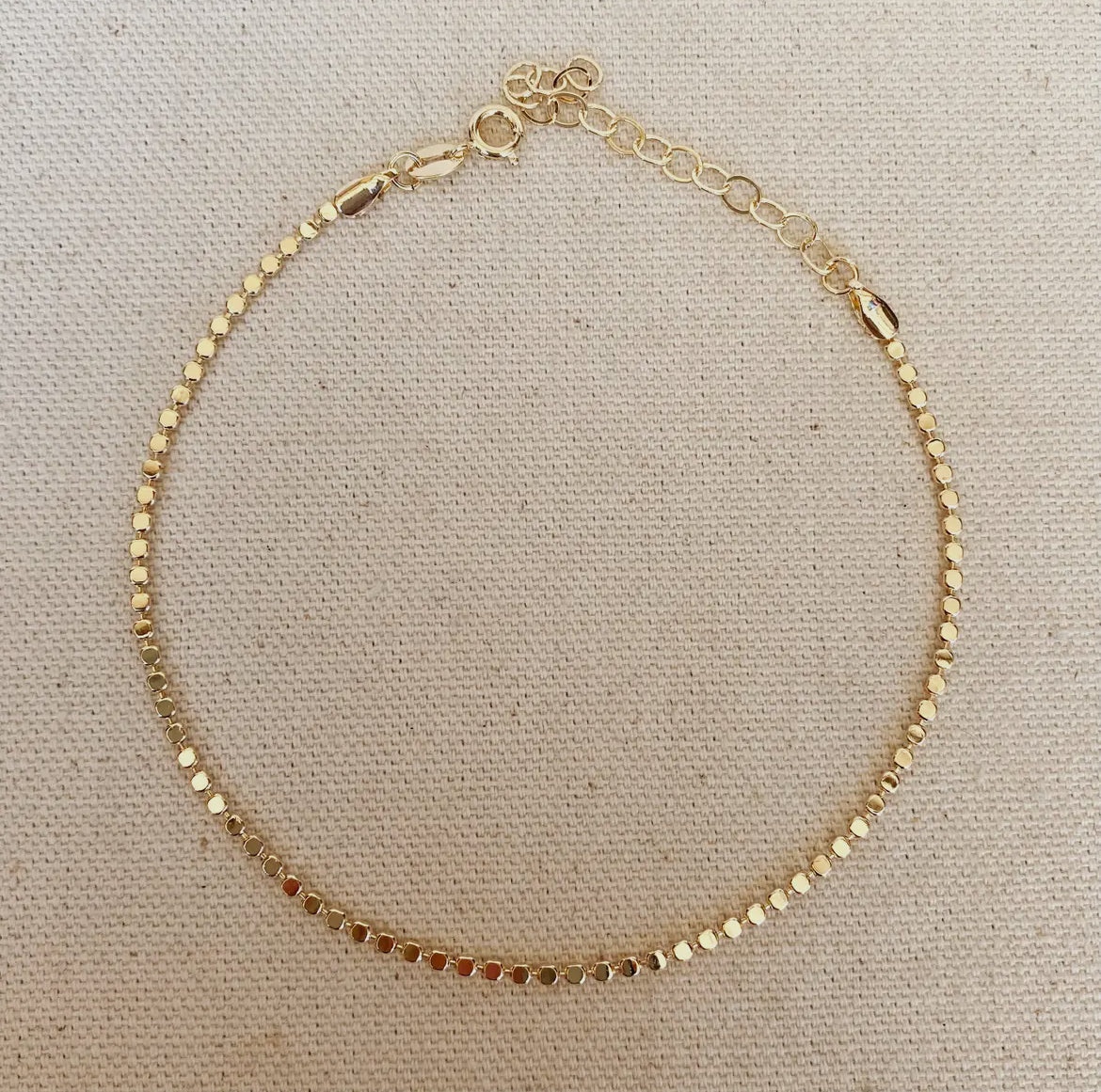 2.0mm Flat Ball Anklet