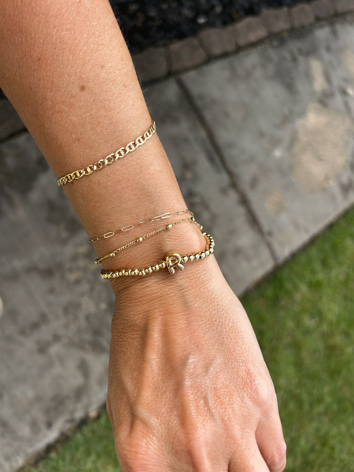 Initial Stretch Bracelet