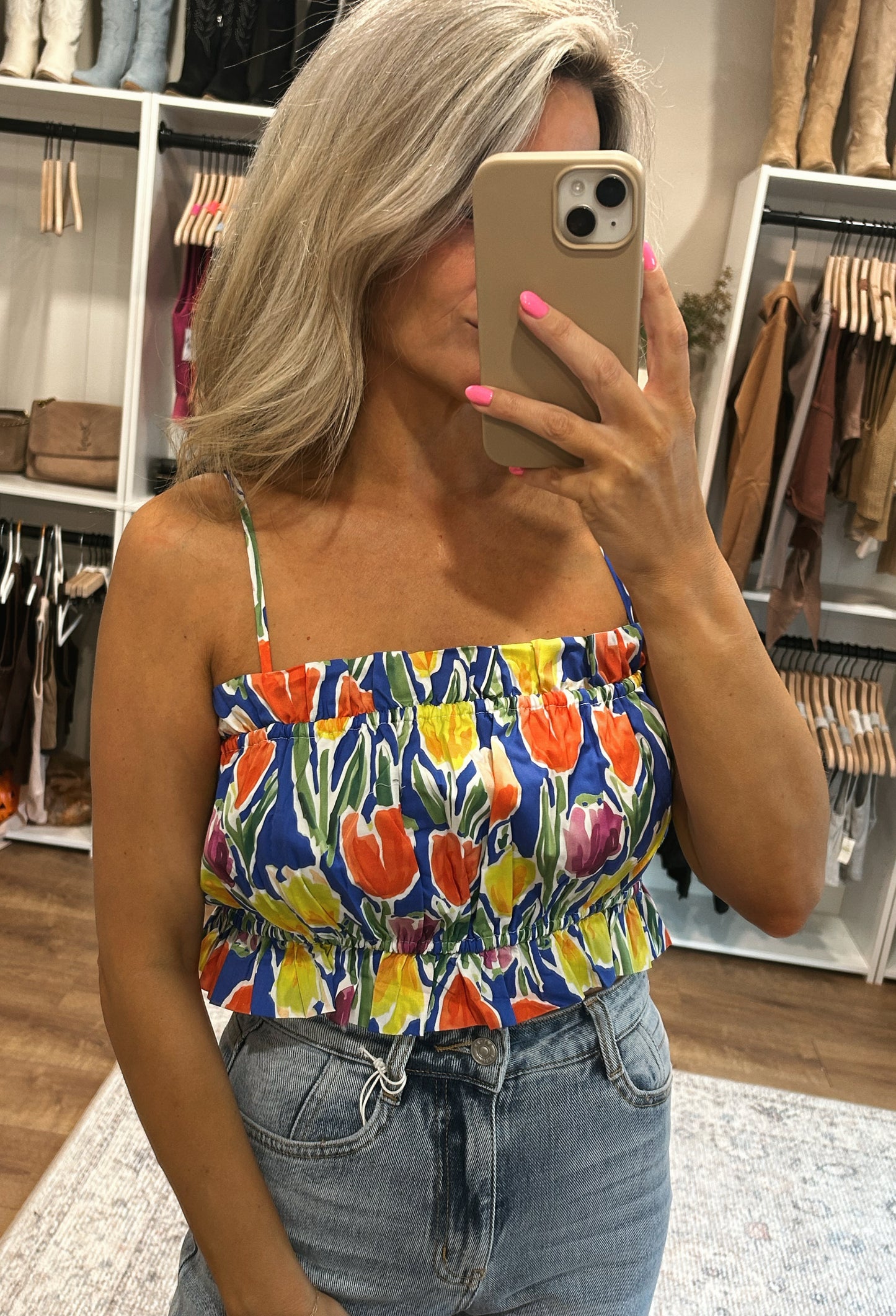Hannah Tulip Crop Top