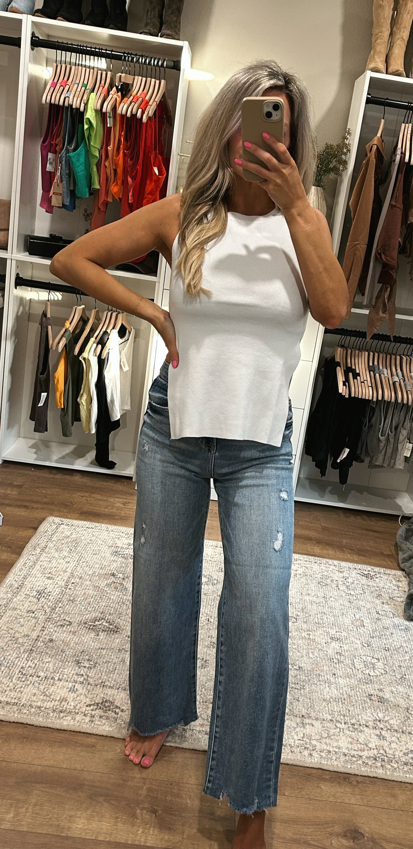 Gianna Side Slit Knit Top