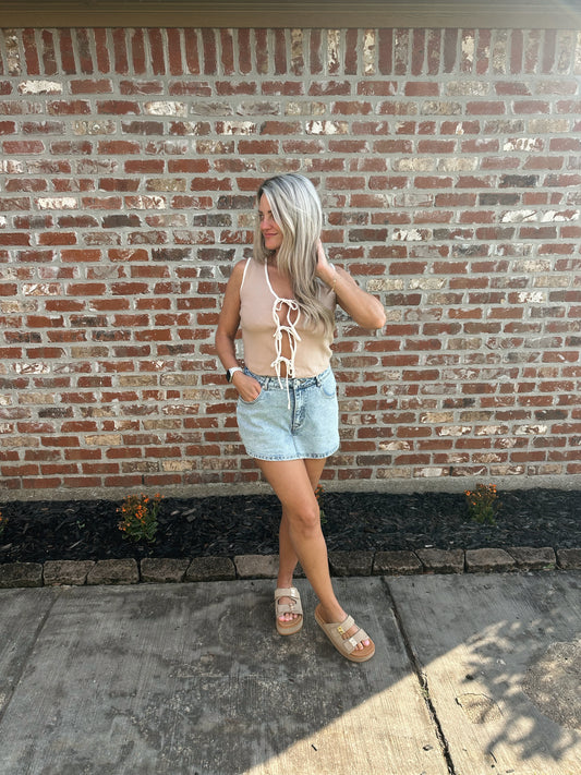 Audrey Tie Front Tank