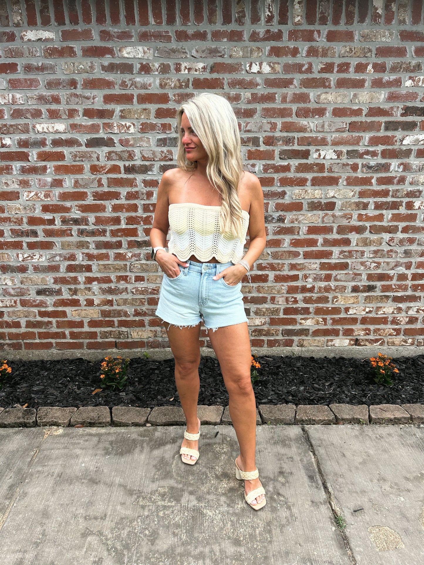 Sunrise Strapless Top