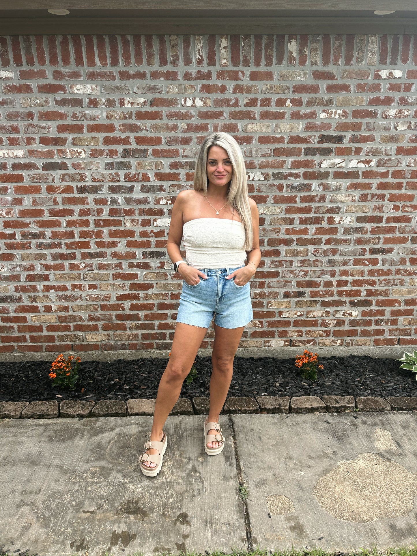 Delia Textured Tube Top