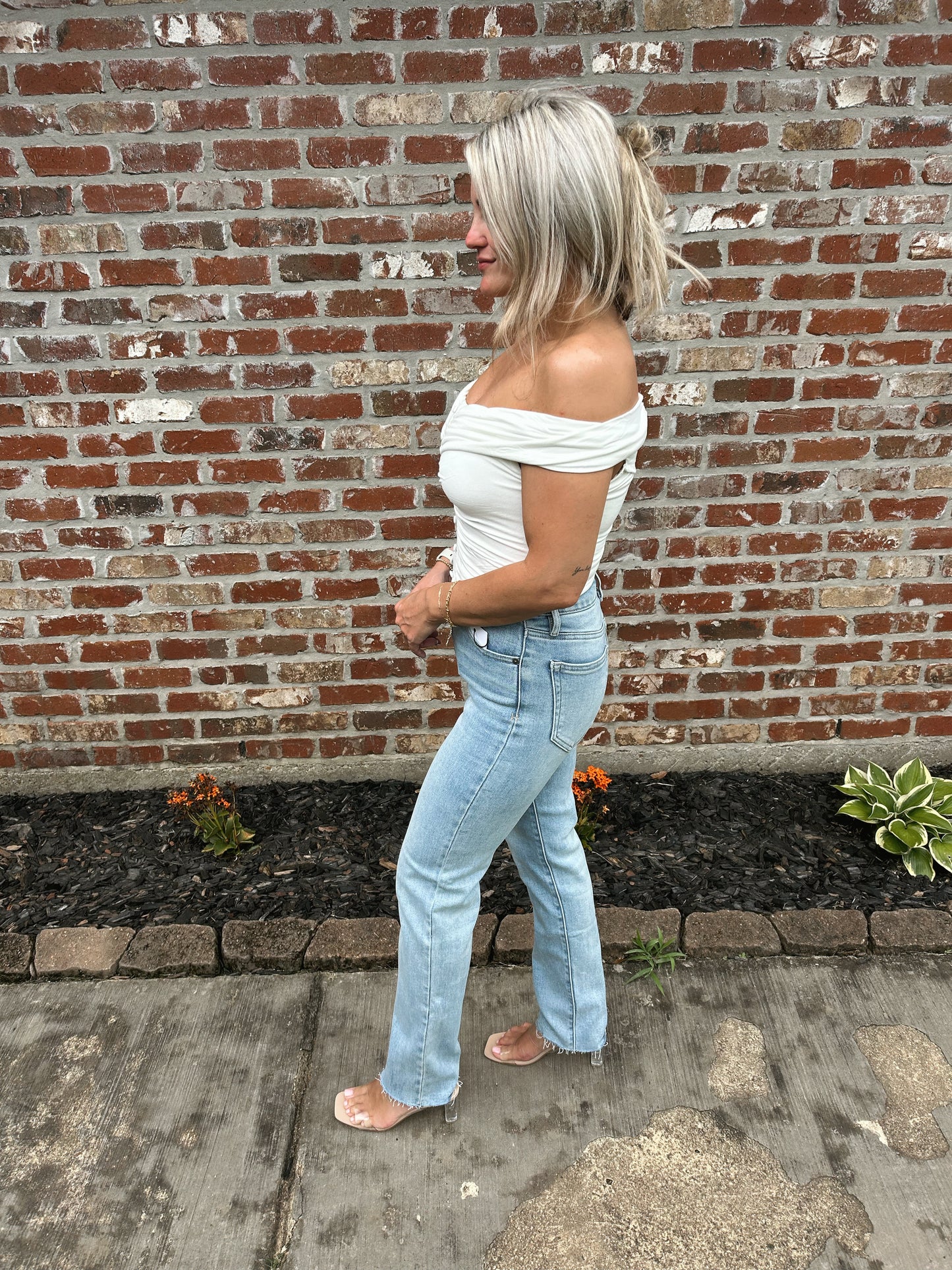 Silhouette Button Top