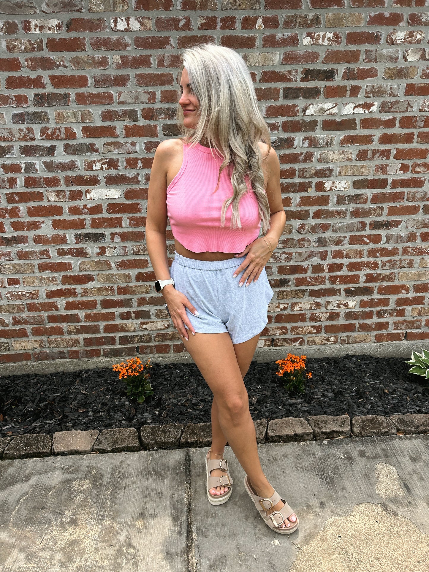 Dolphin Hem Cotton Shorts