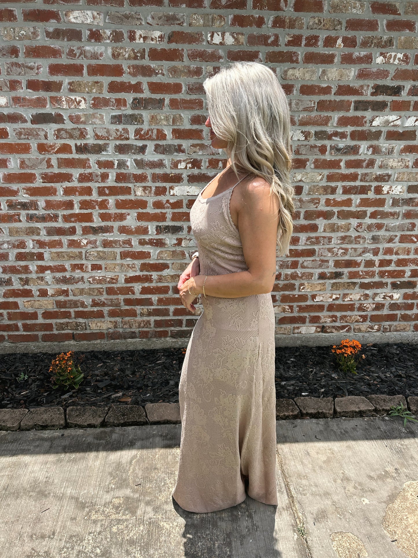 Palms Maxi Dress- Taupe