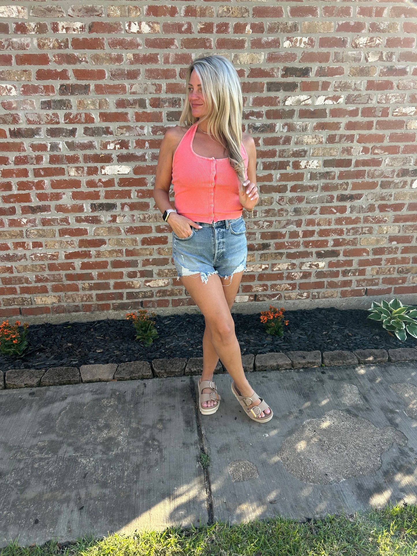 Julia Washed Halter Top