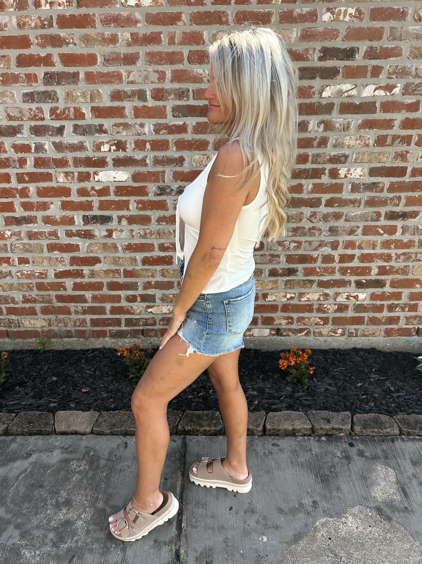 Babydoll Tank- White