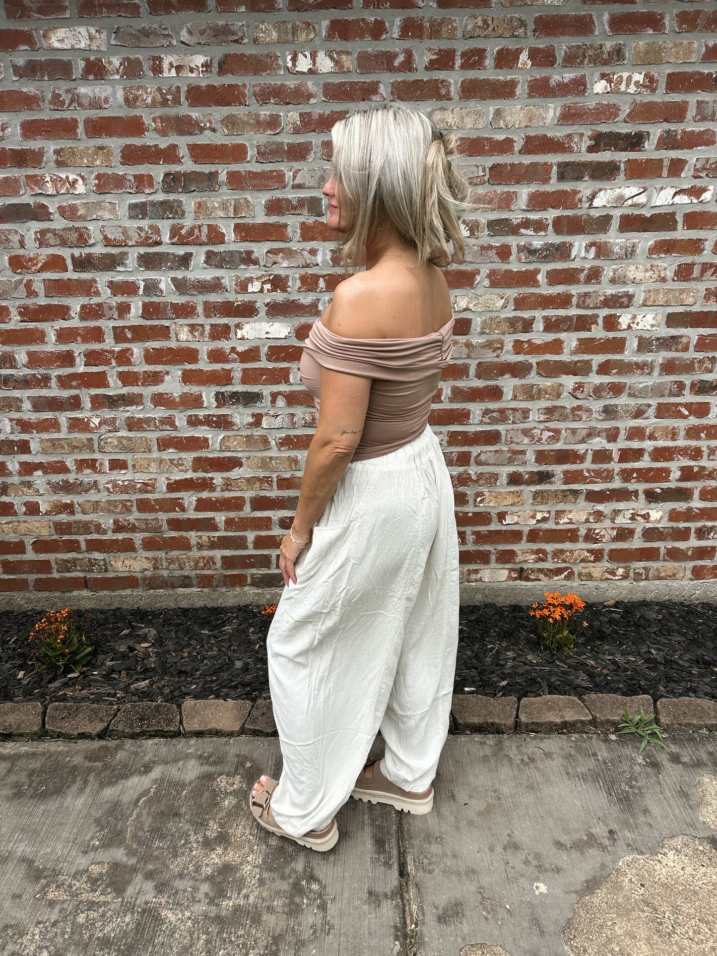 Silhouette Button Top