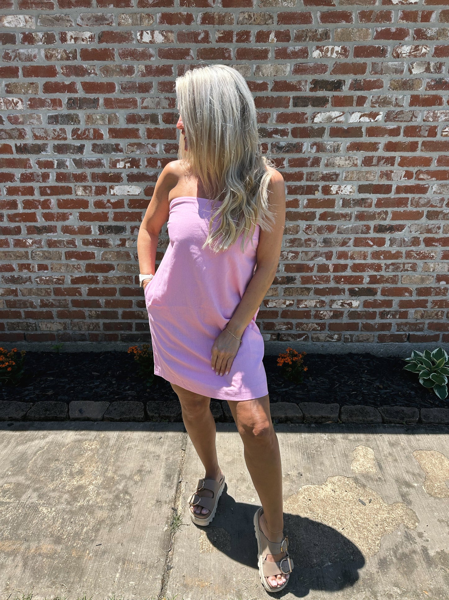 Sunwashed Linen Dress