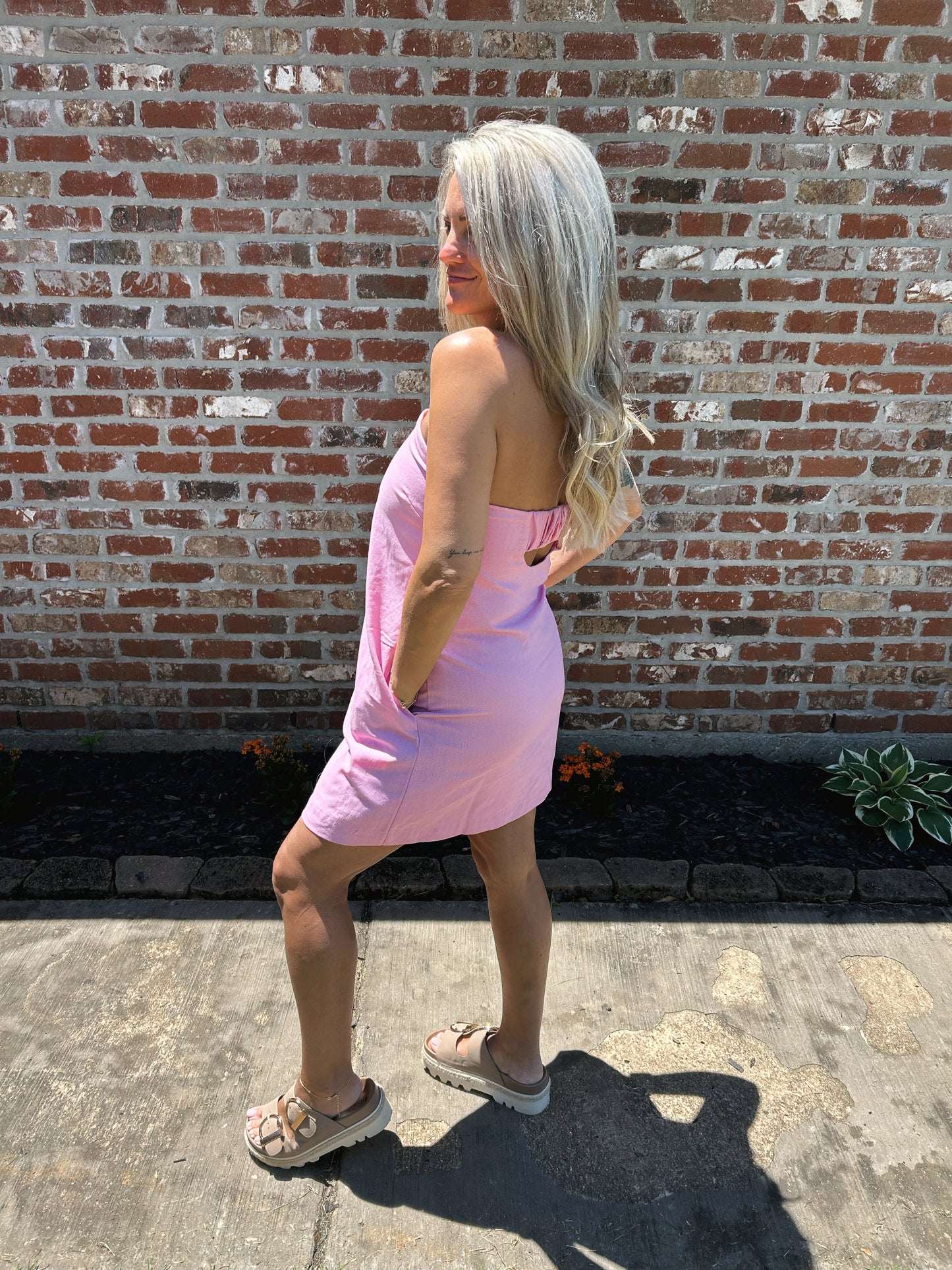 Sunwashed Linen Dress