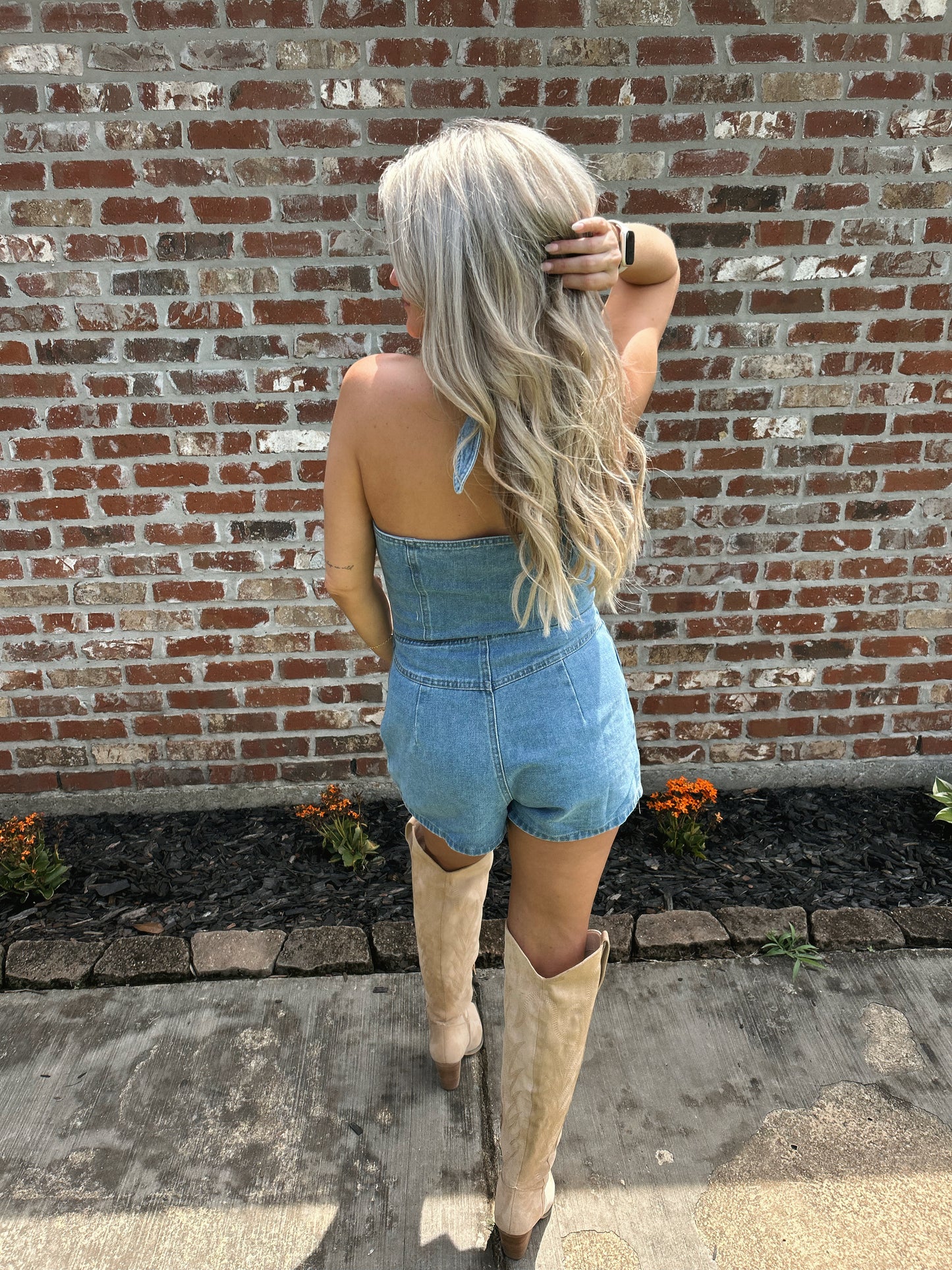 Rodeo Drive Denim Romper