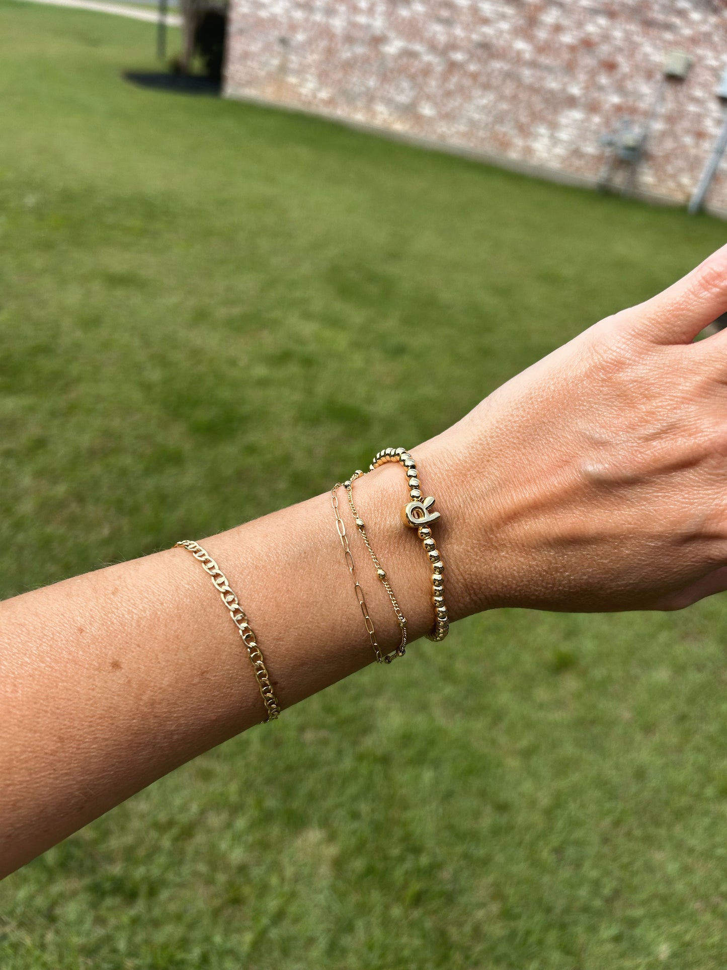 Initial Stretch Bracelet