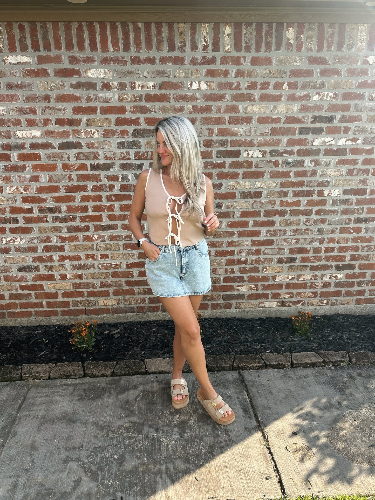 Audrey Tie Front Tank