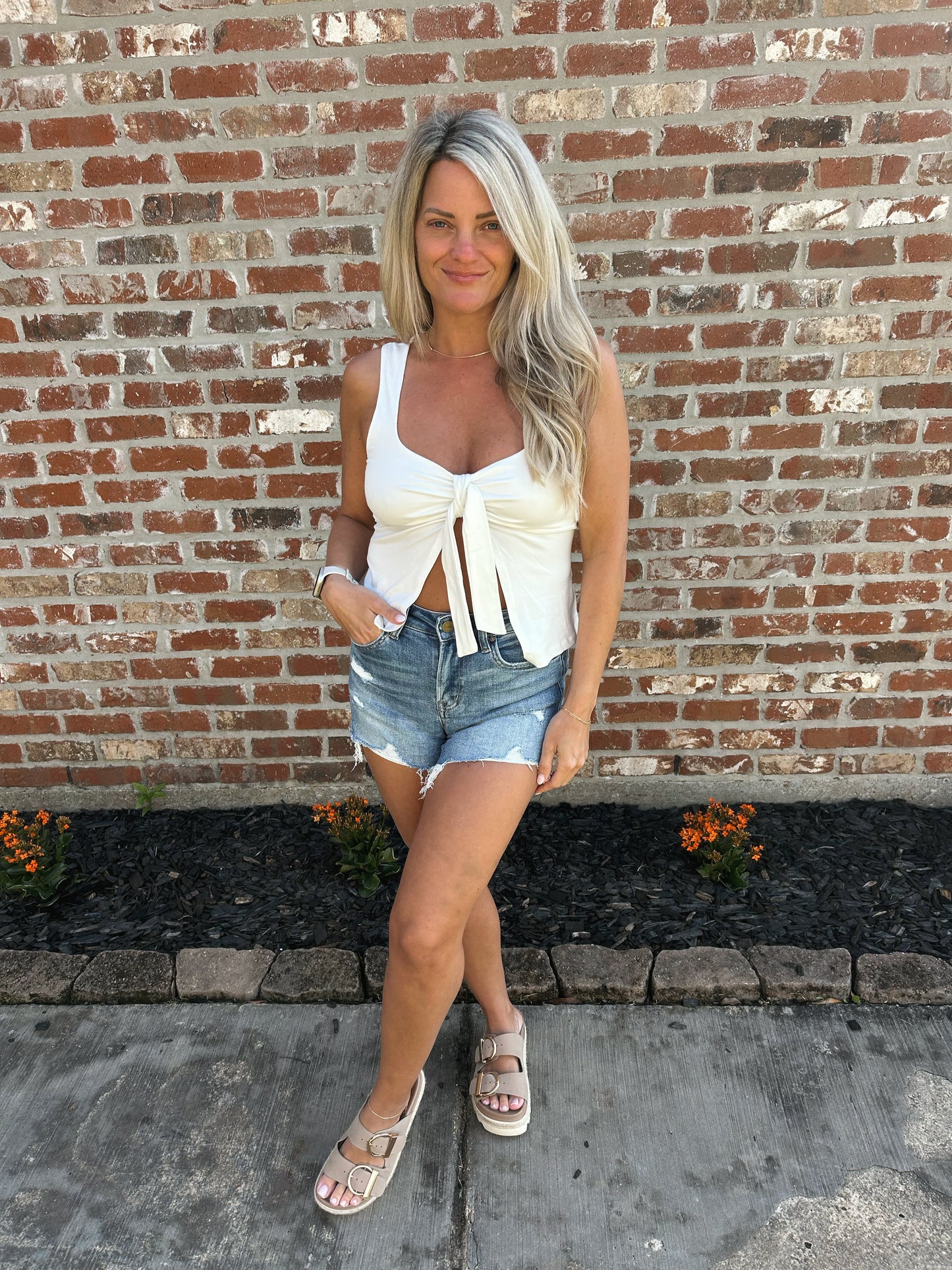 Babydoll Tank- White