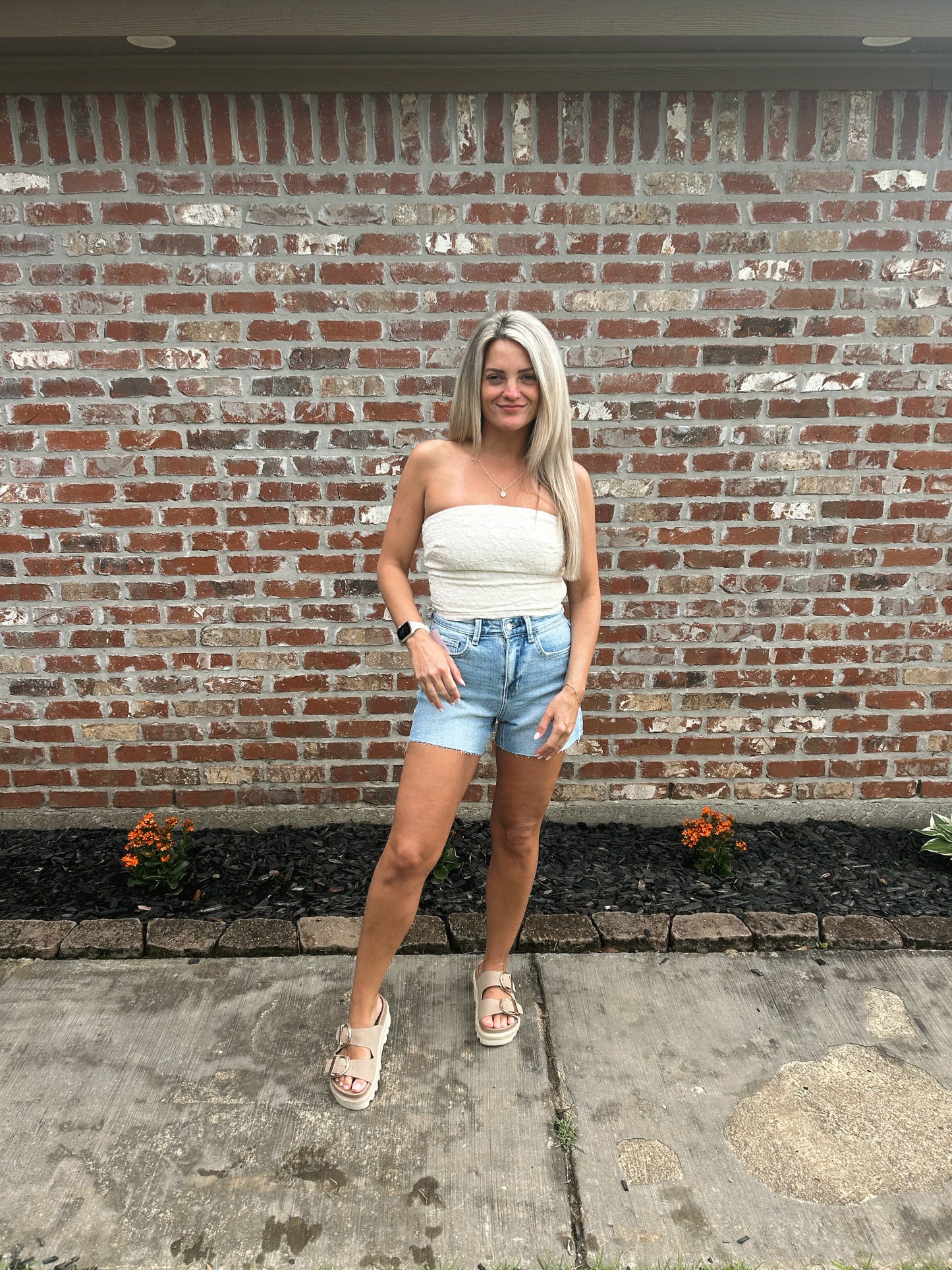 Delia Textured Tube Top