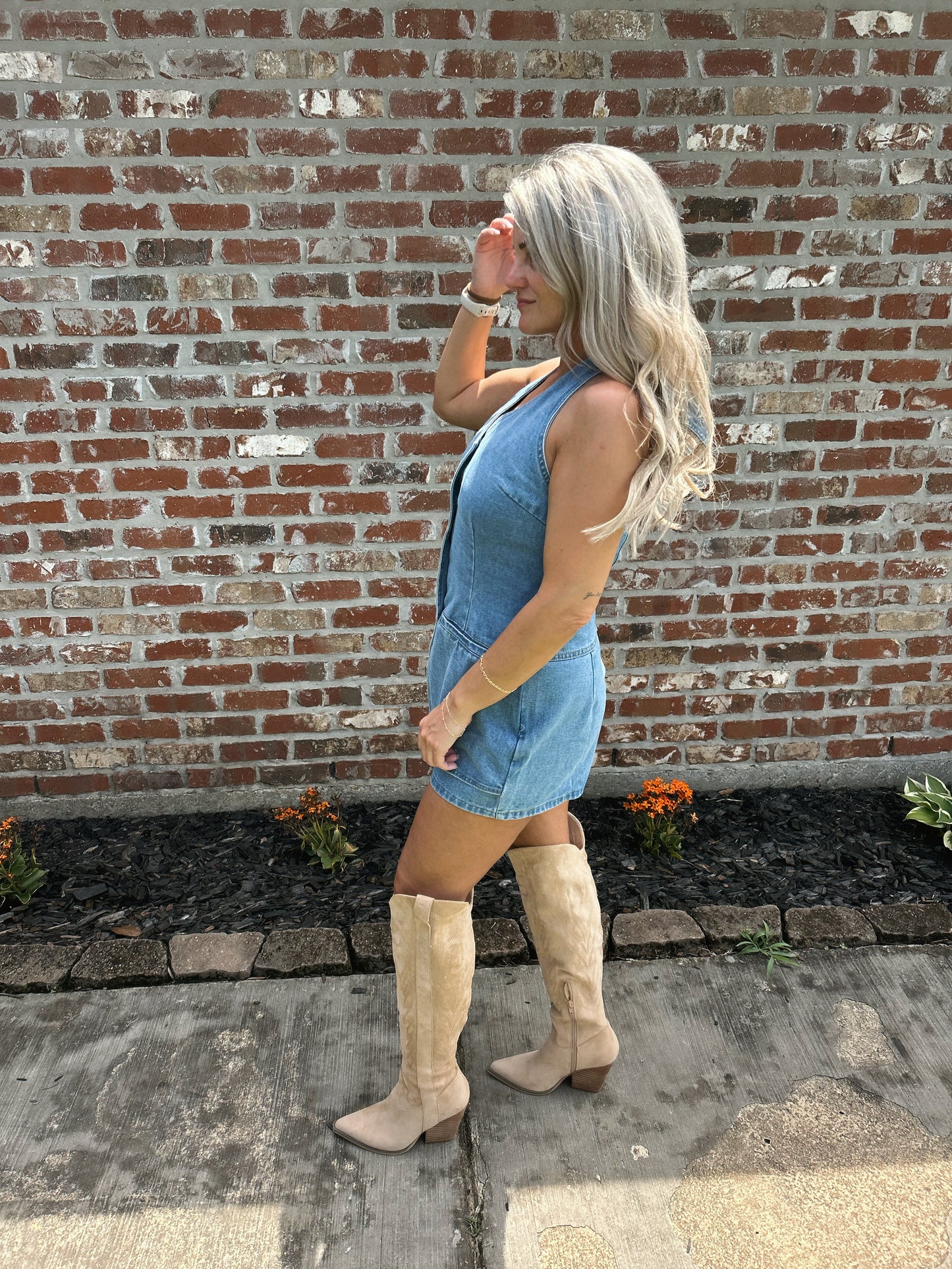Rodeo Drive Denim Romper