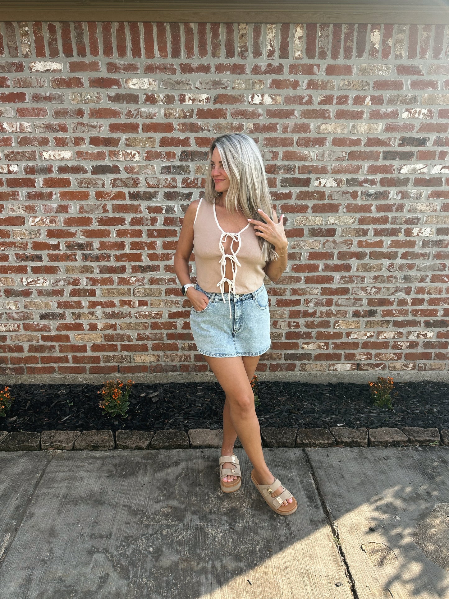 Audrey Tie Front Tank