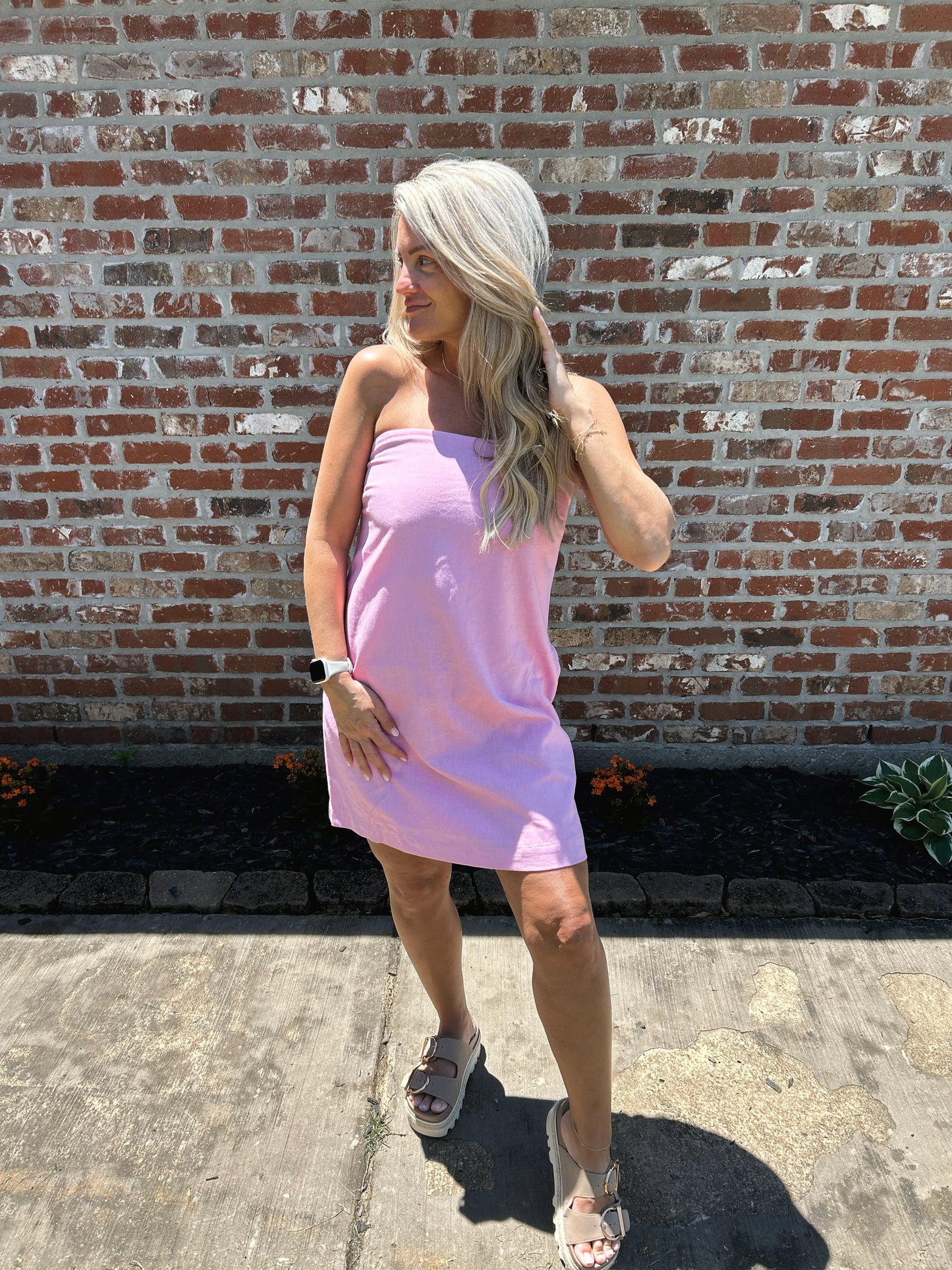 Sunwashed Linen Dress