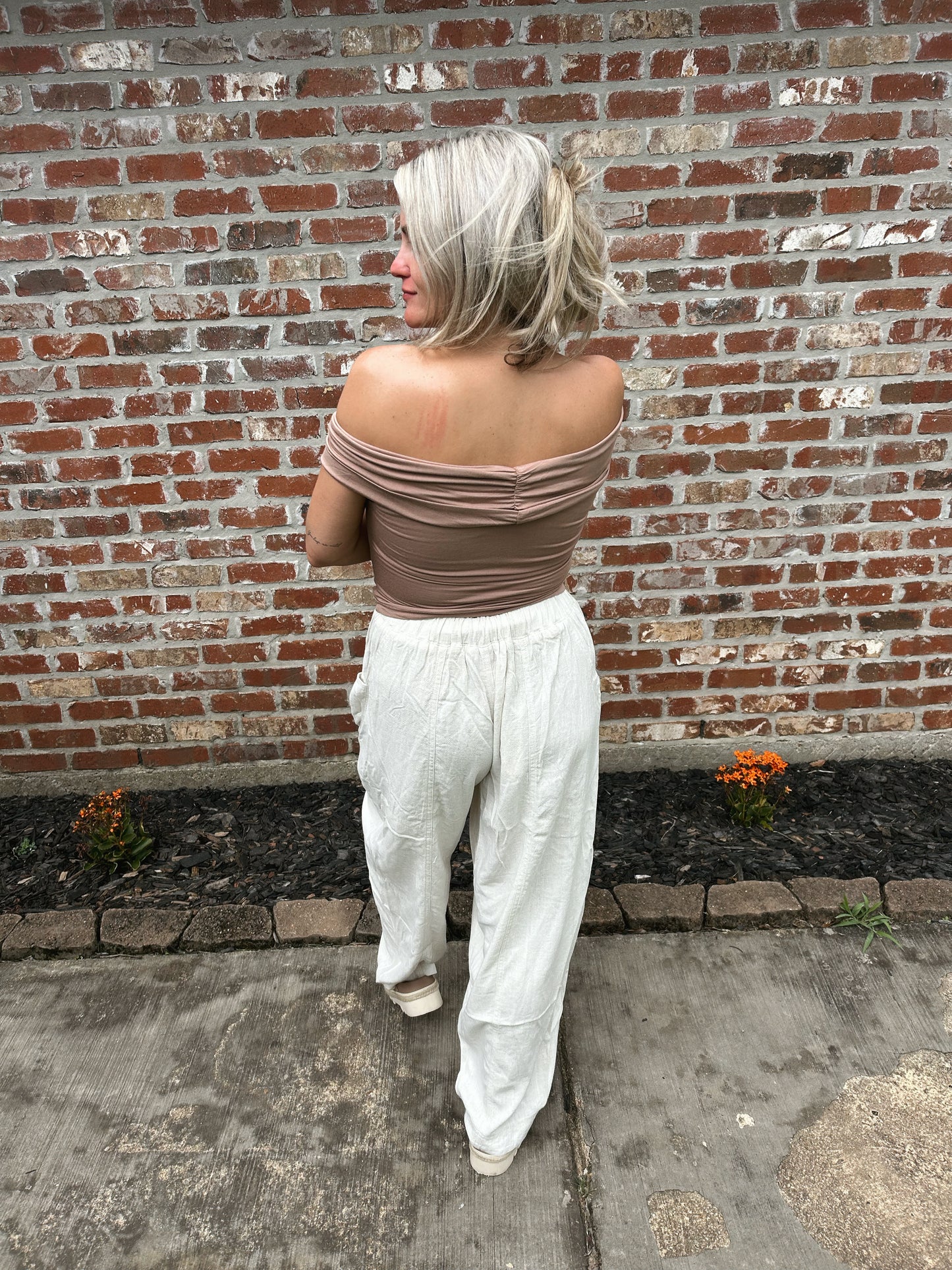 Silhouette Button Top