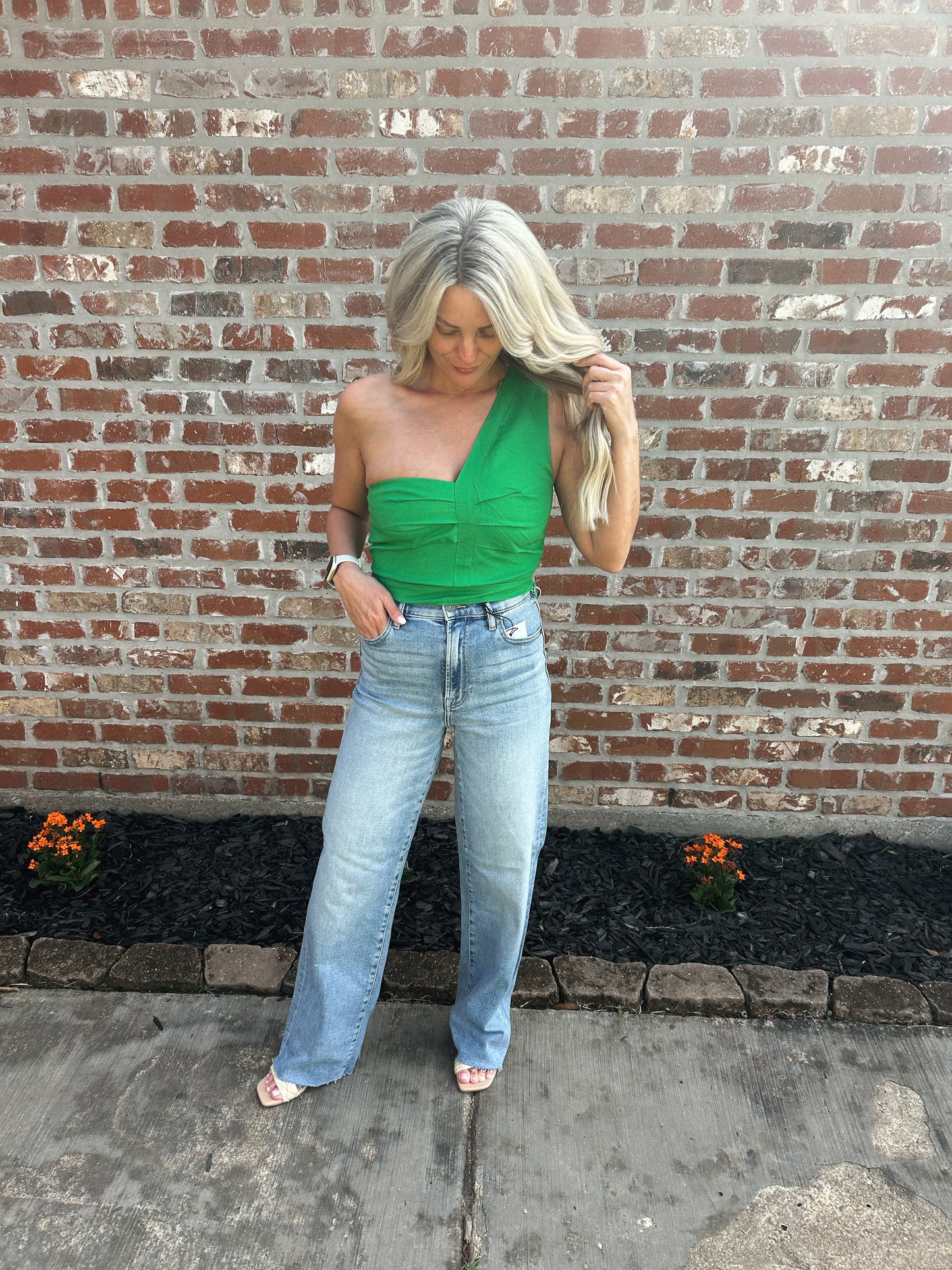 Island Time One Shoulder Top