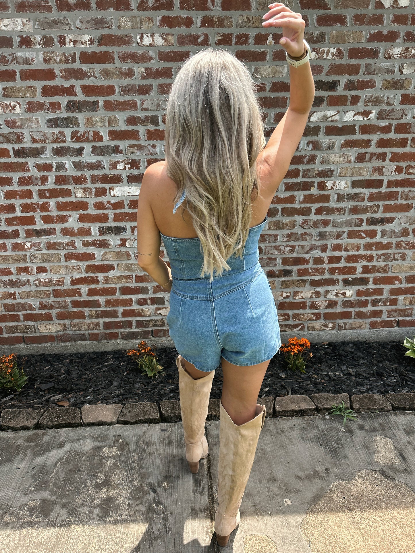 Rodeo Drive Denim Romper