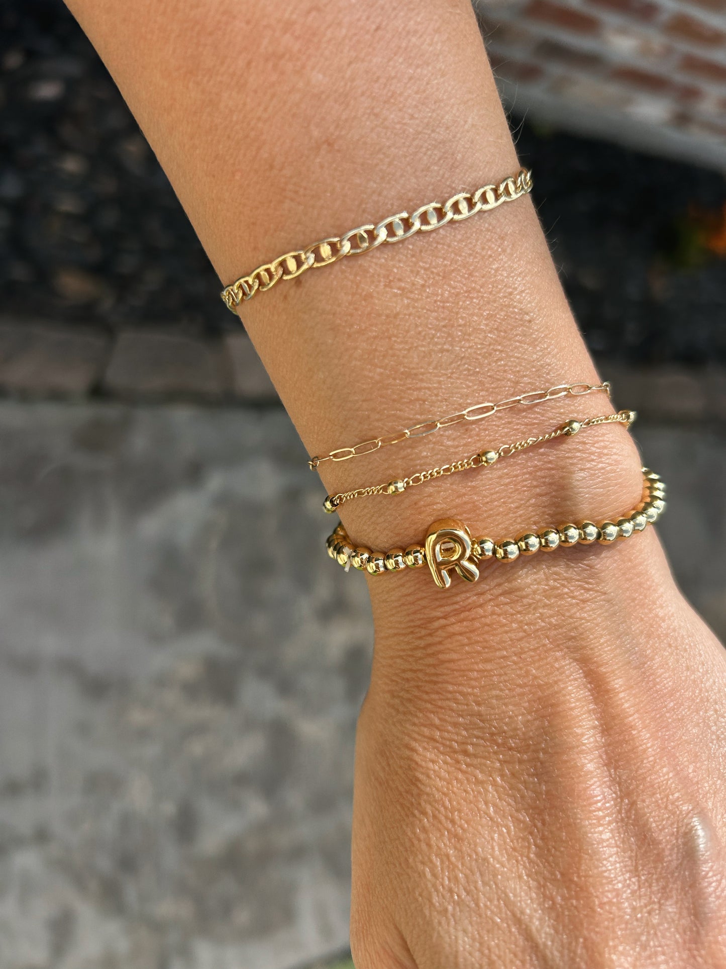 Initial Stretch Bracelet