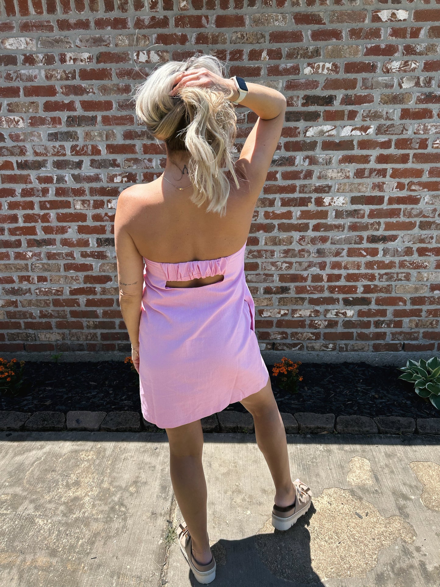 Sunwashed Linen Dress