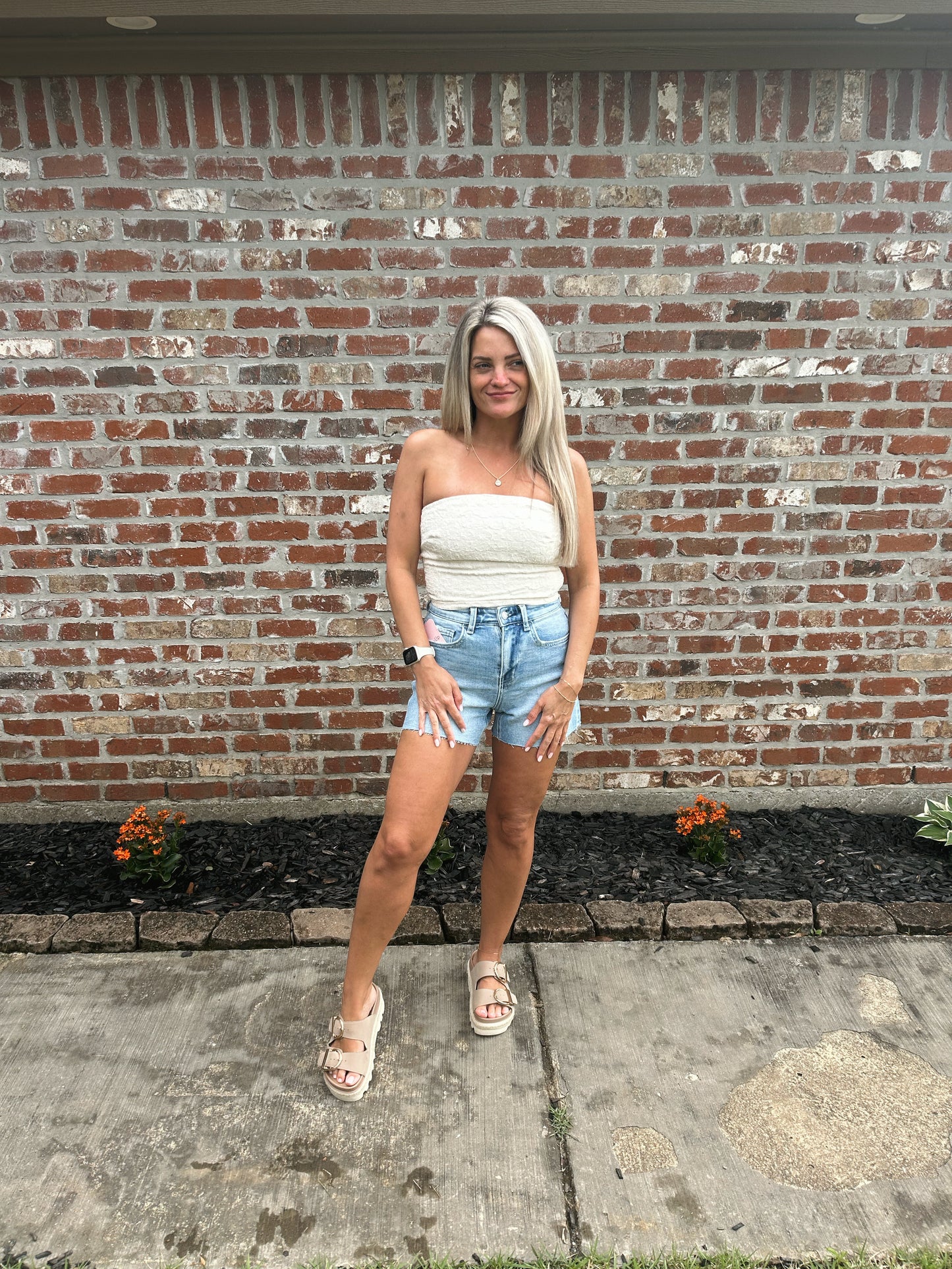 Delia Textured Tube Top