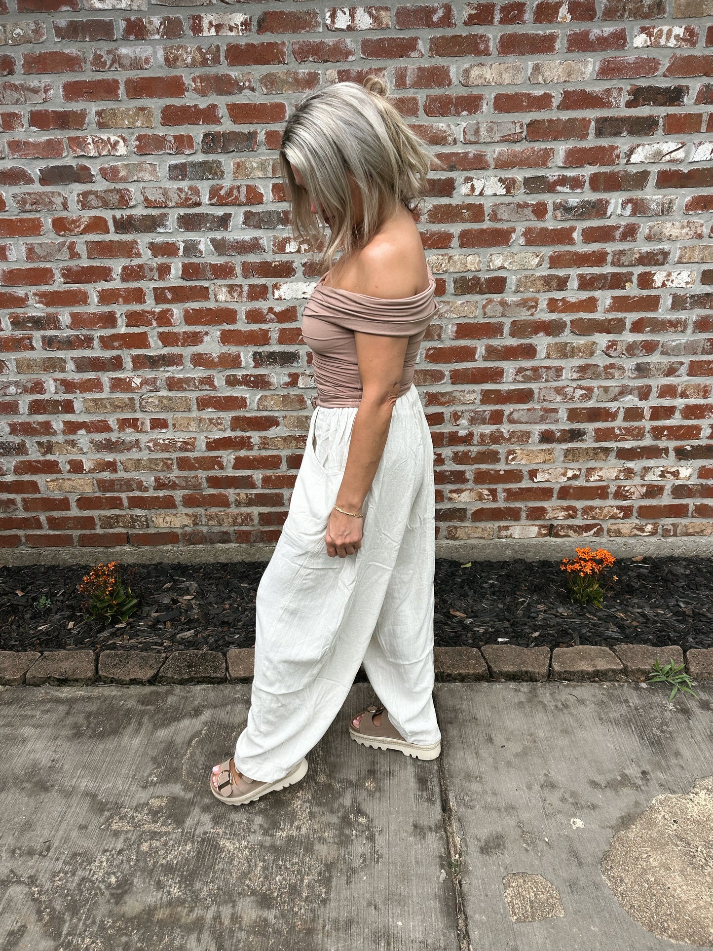 Silhouette Button Top