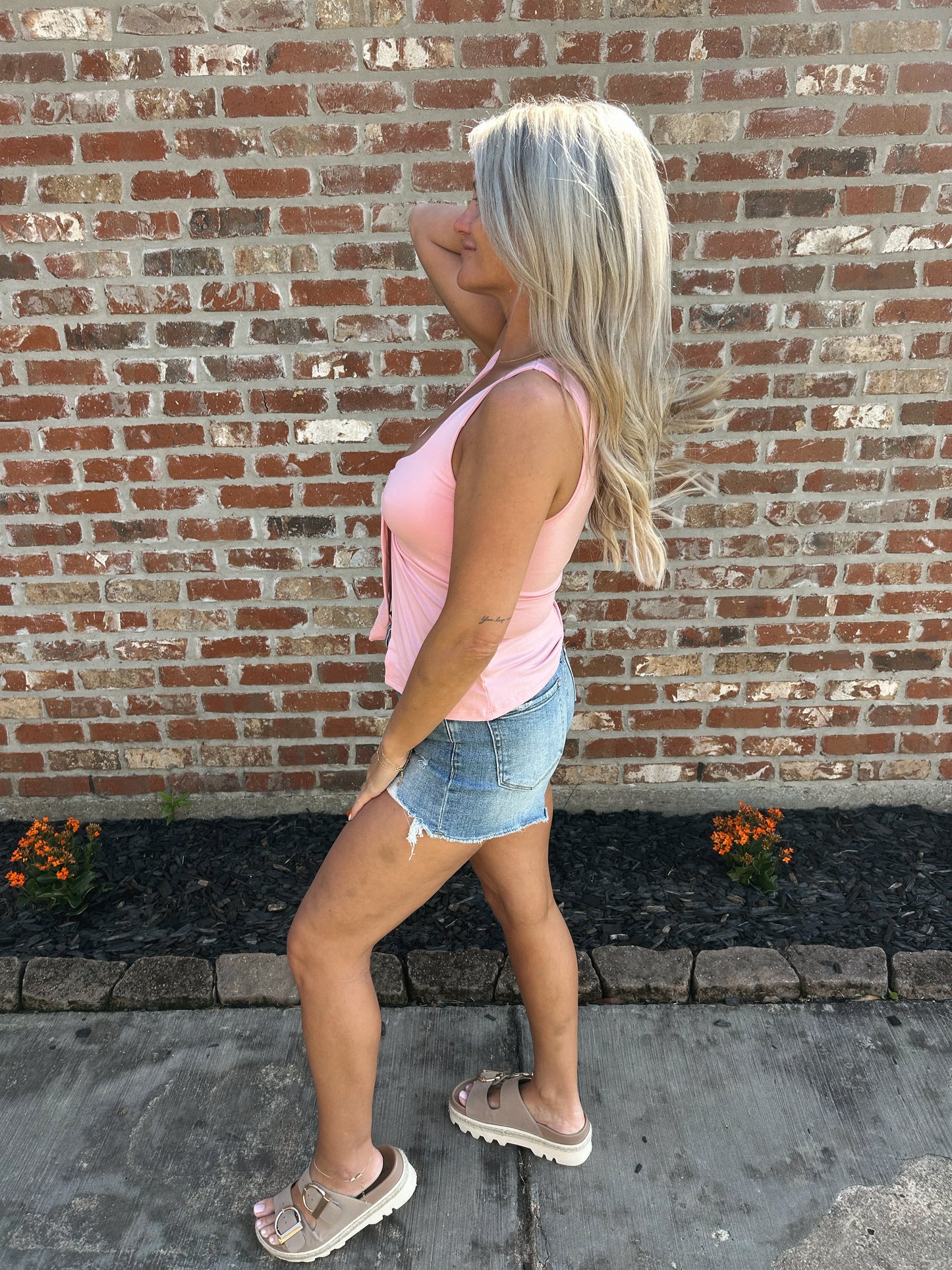 Babydoll Tank- Baby Pink