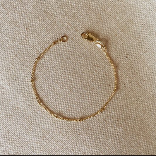 18K Gold Filled satellite bracelet