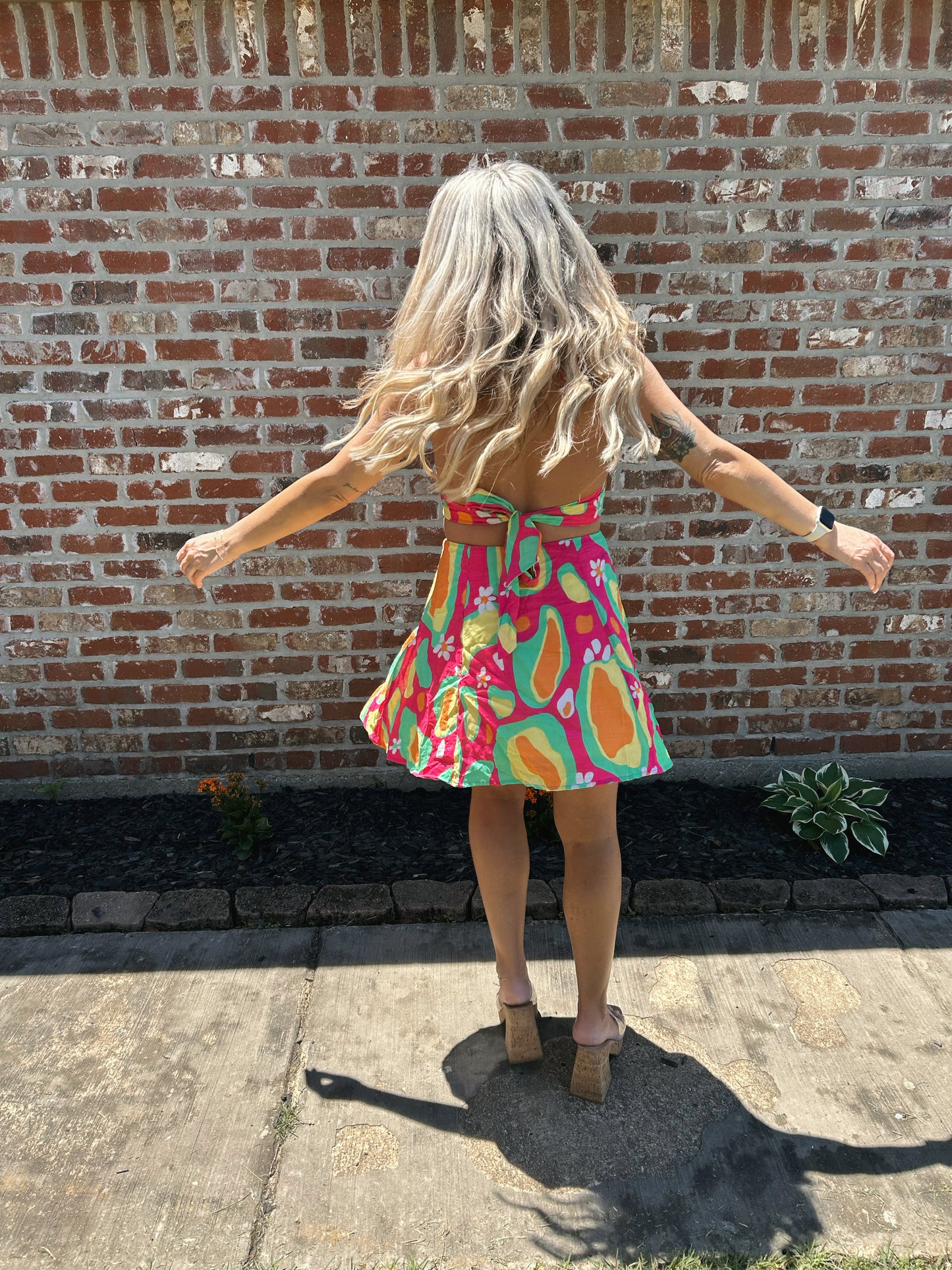 Cut Out Halter Dress