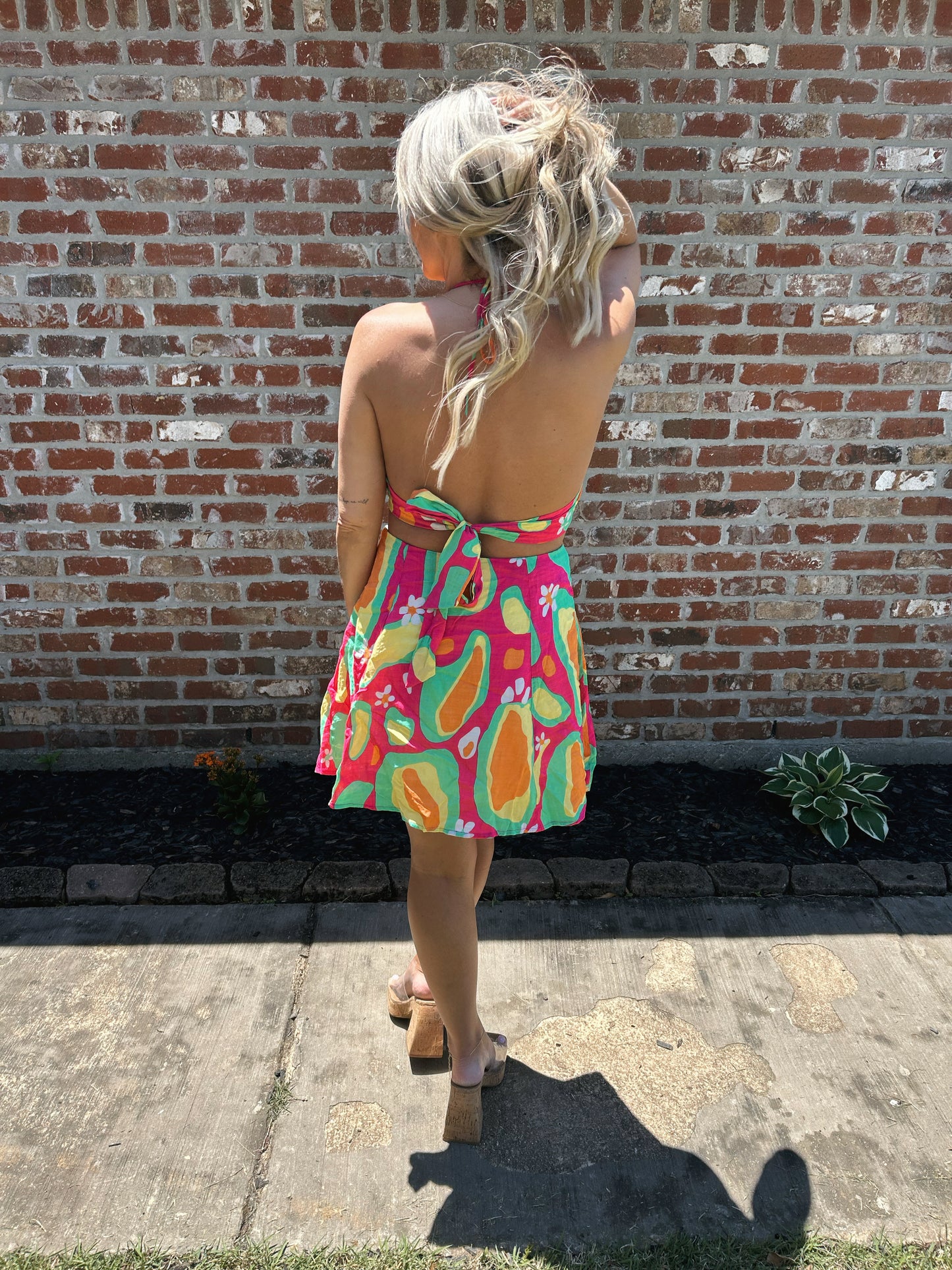 Cut Out Halter Dress