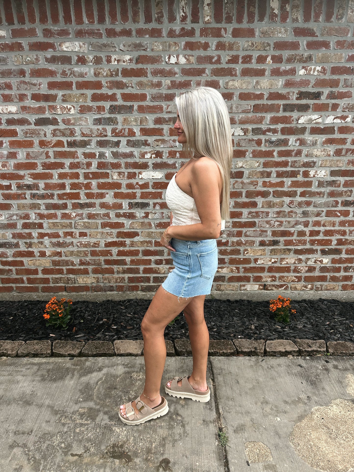 Delia Textured Tube Top