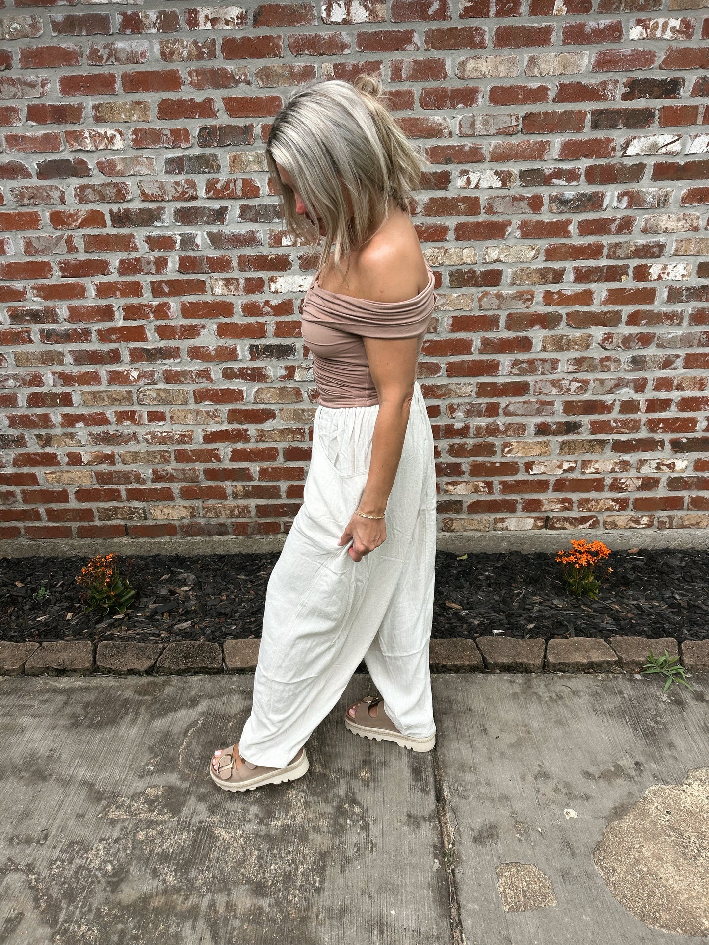 Silhouette Button Top