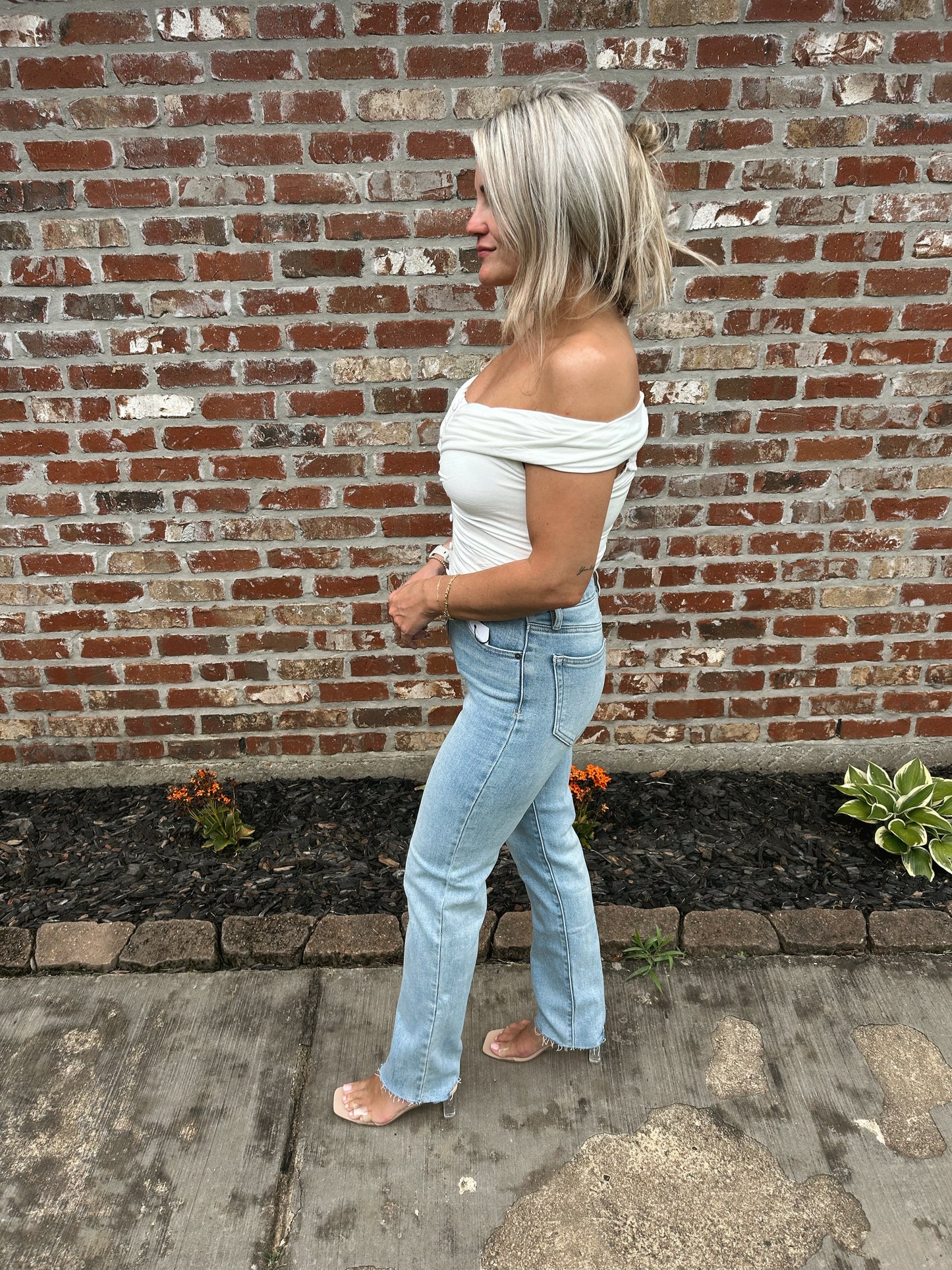 Silhouette Button Top