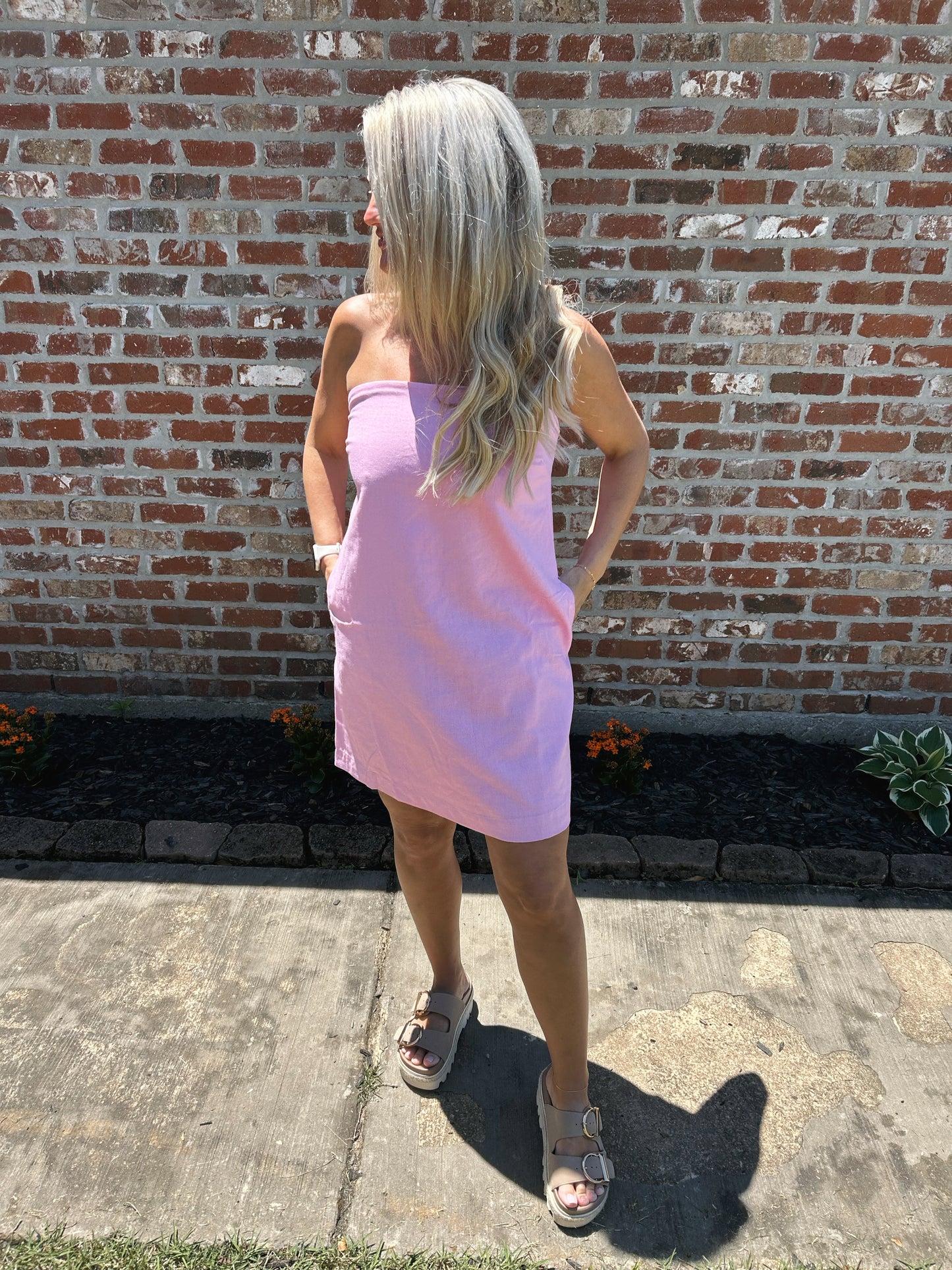 Sunwashed Linen Dress