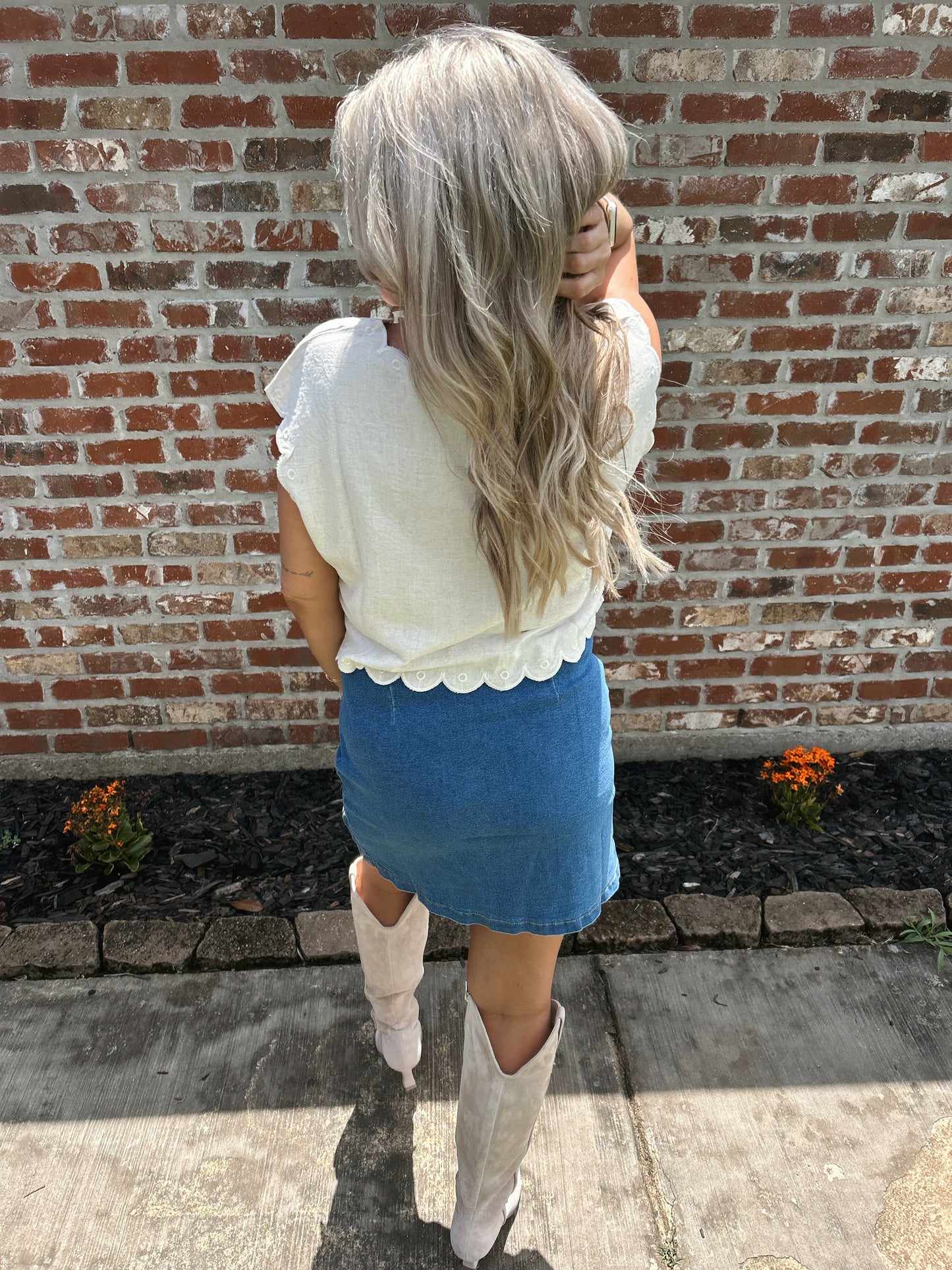 Split Hem Skirt