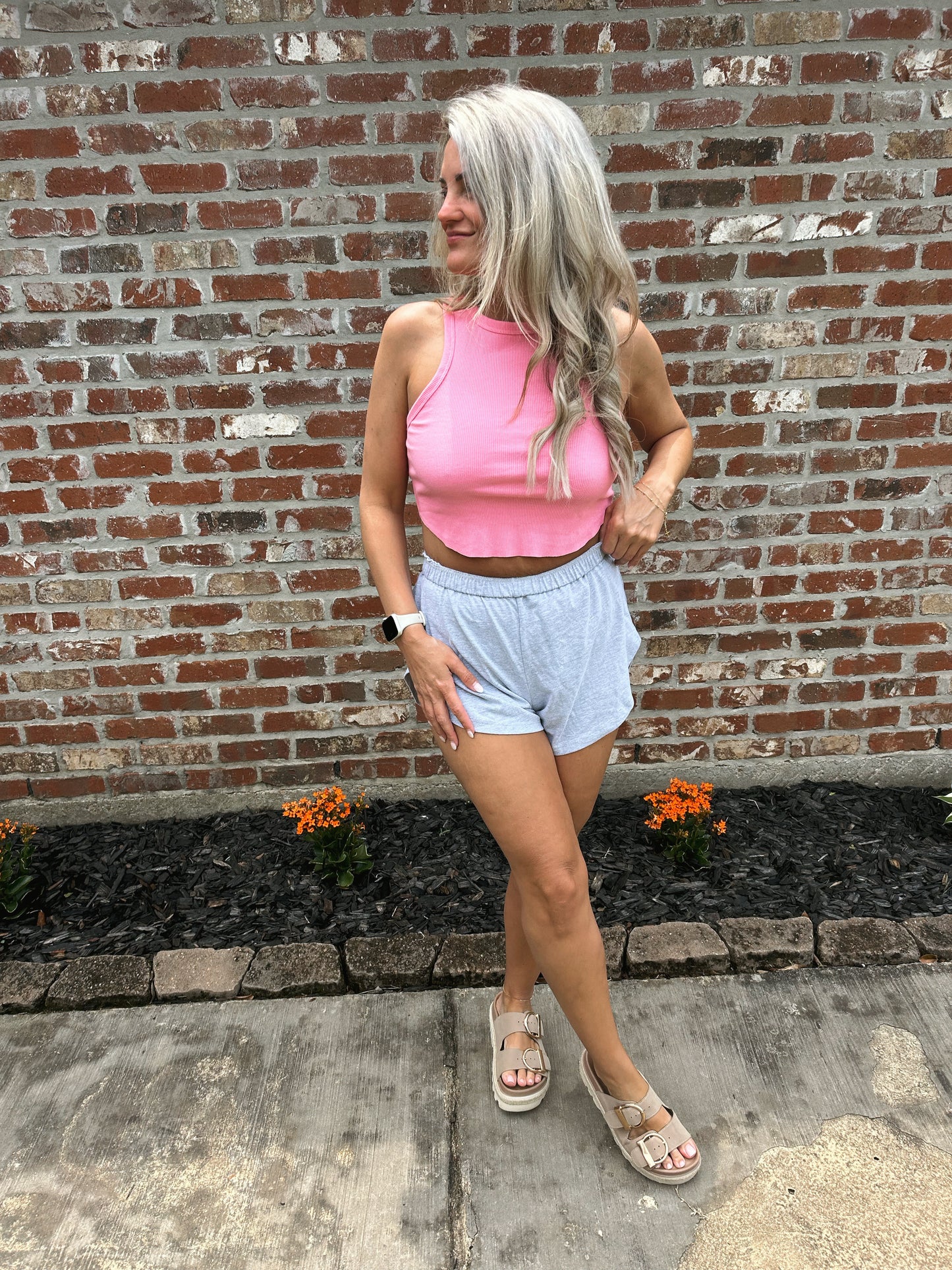 Dolphin Hem Cotton Shorts