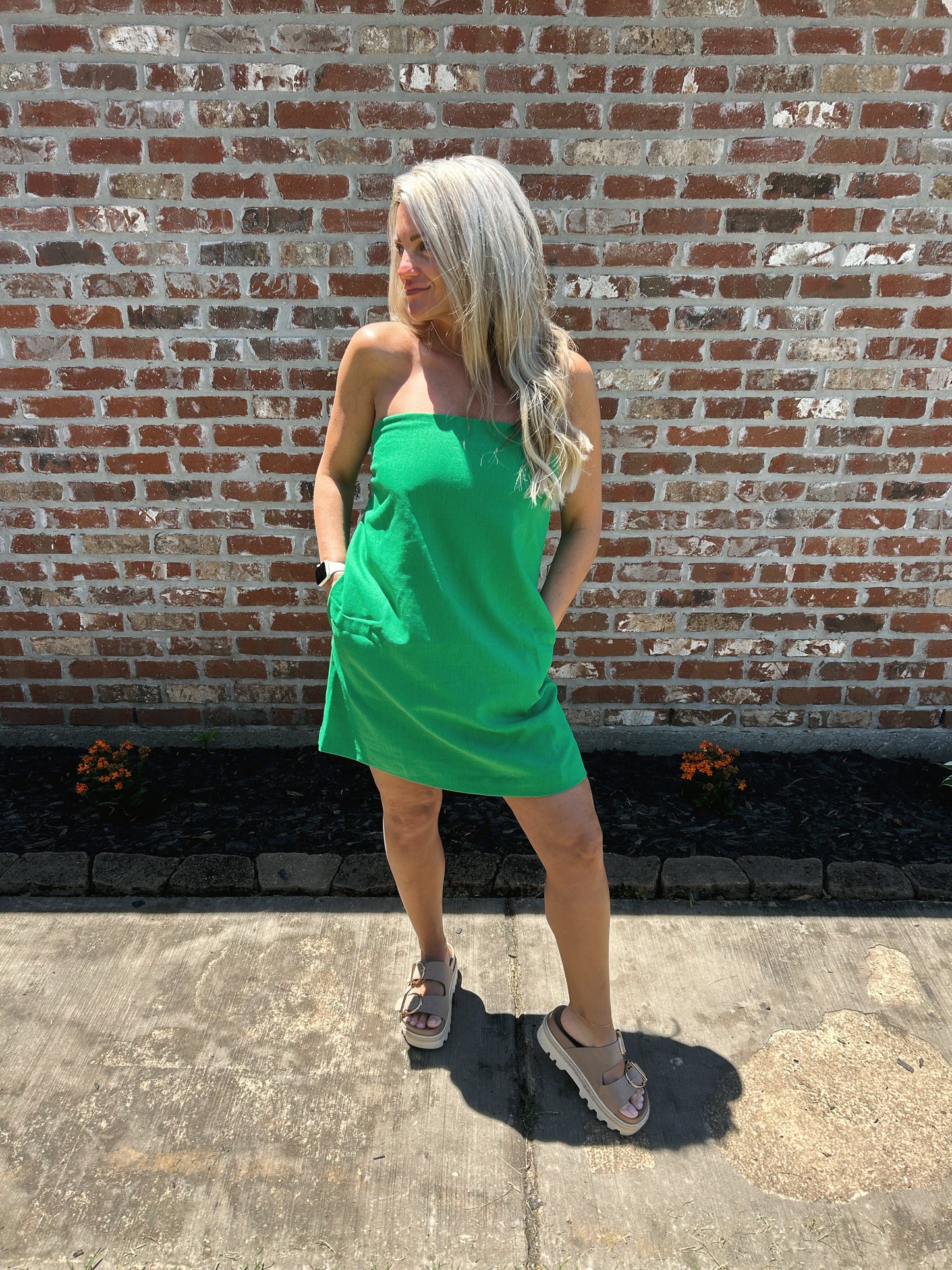 Sunwashed Linen Dress