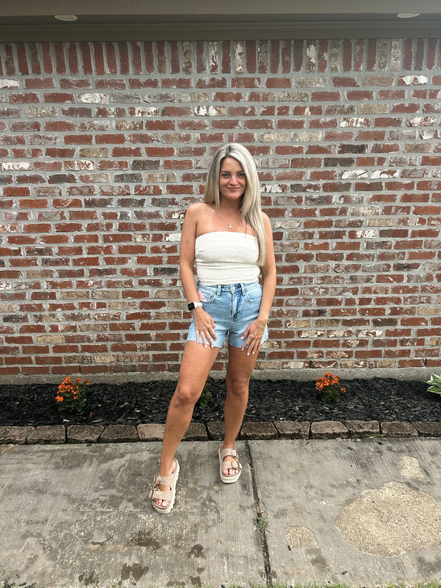 Delia Textured Tube Top