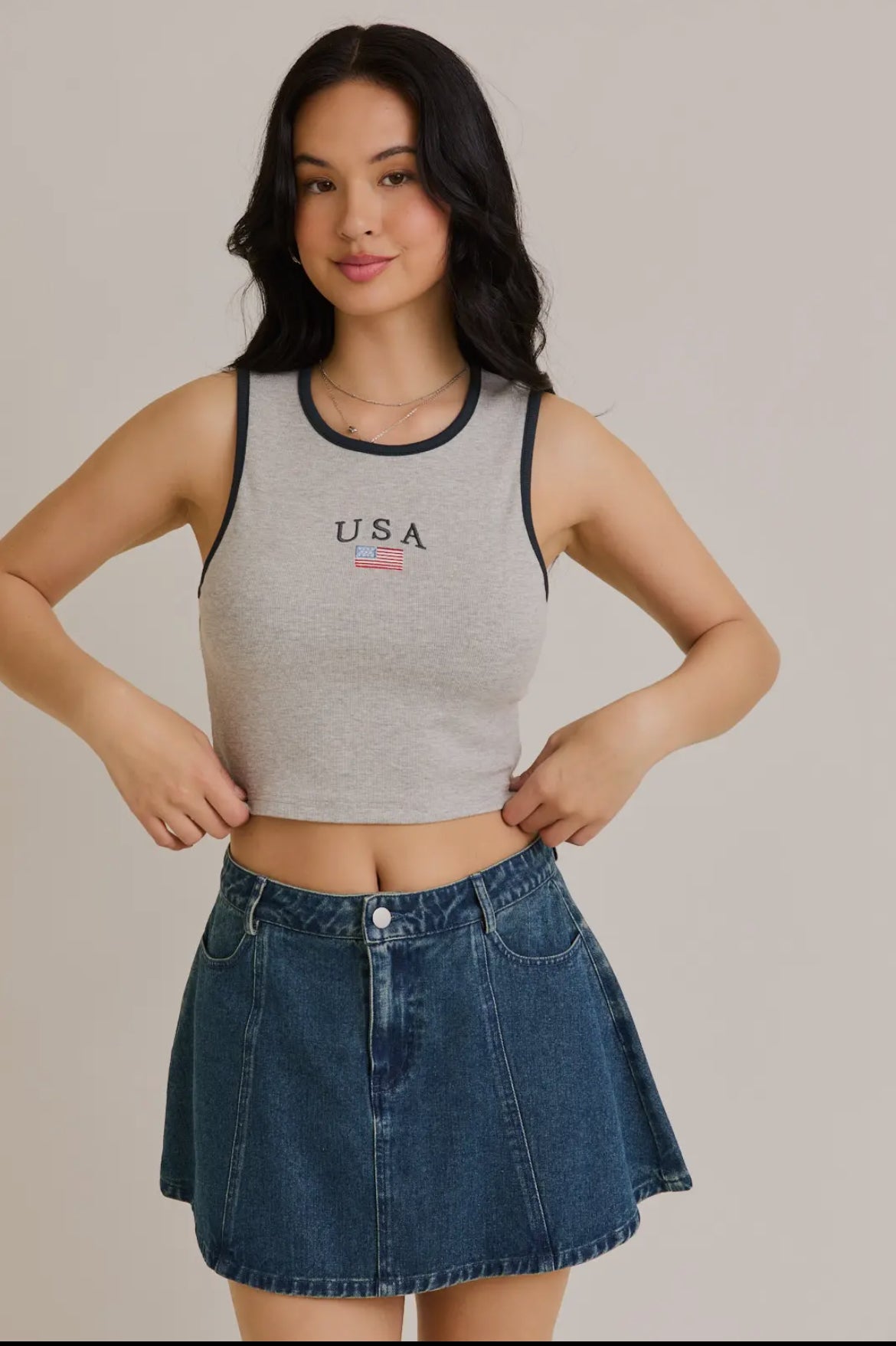 USA Embroidered Tank