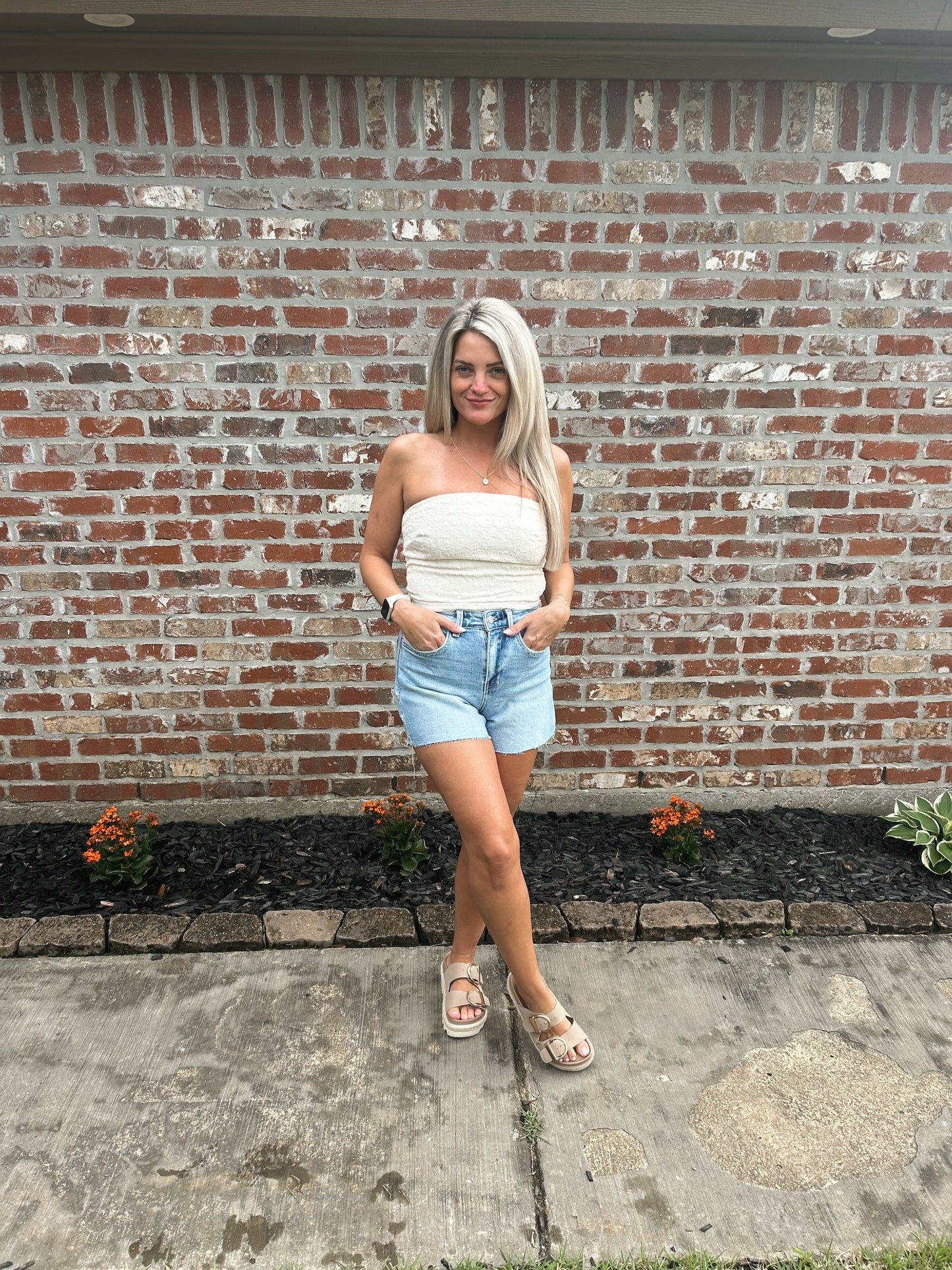 Delia Textured Tube Top