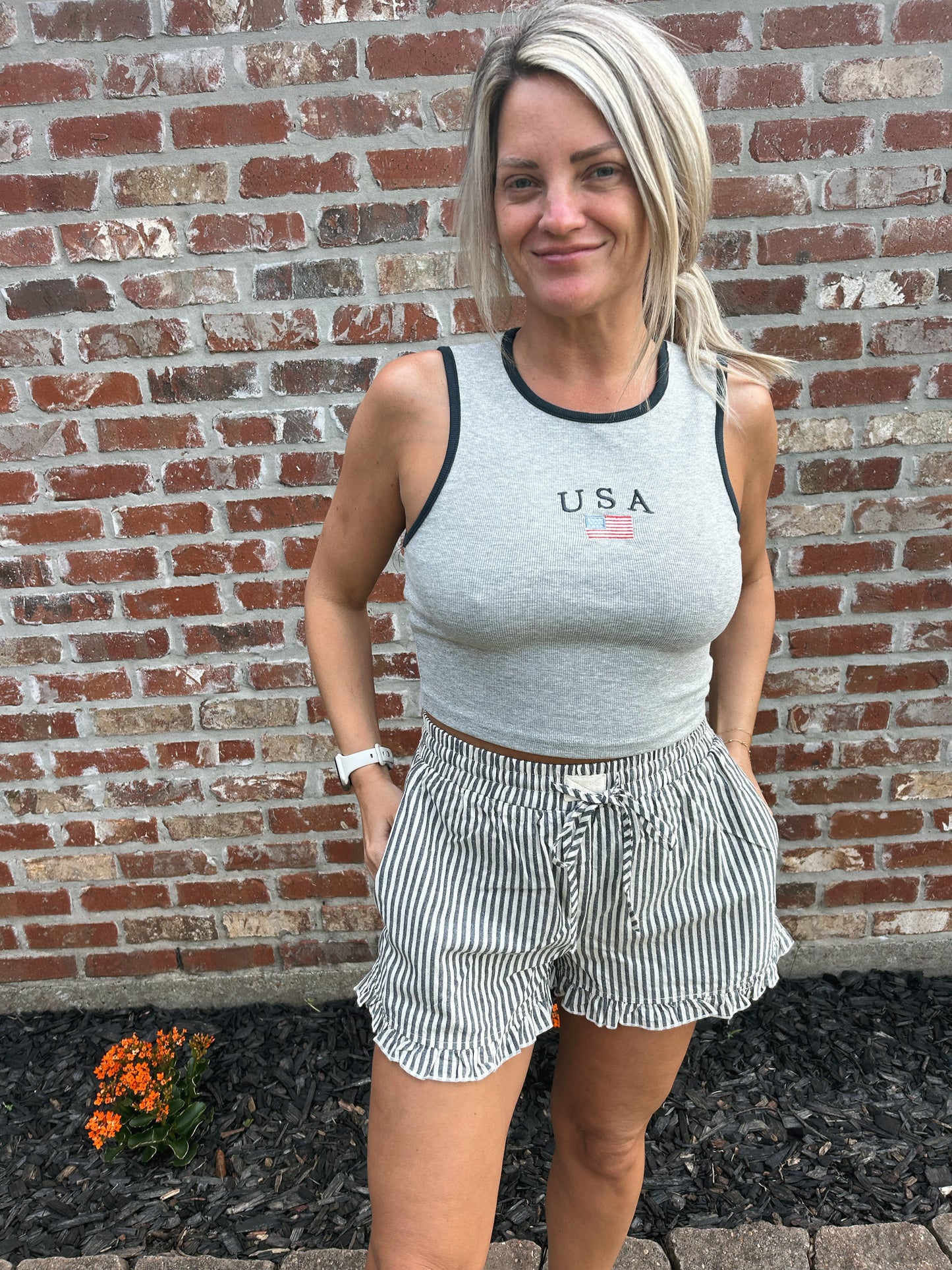 USA Embroidered Tank