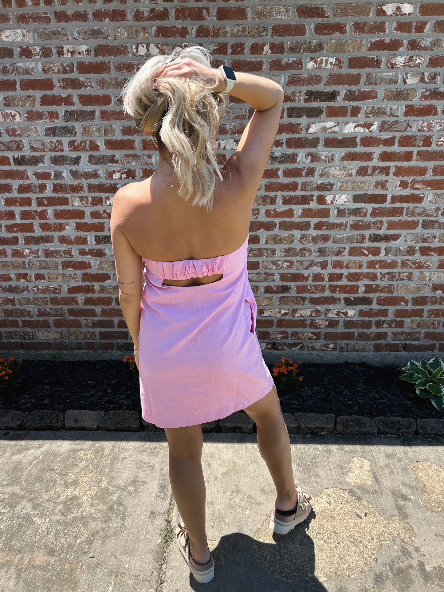 Sunwashed Linen Dress